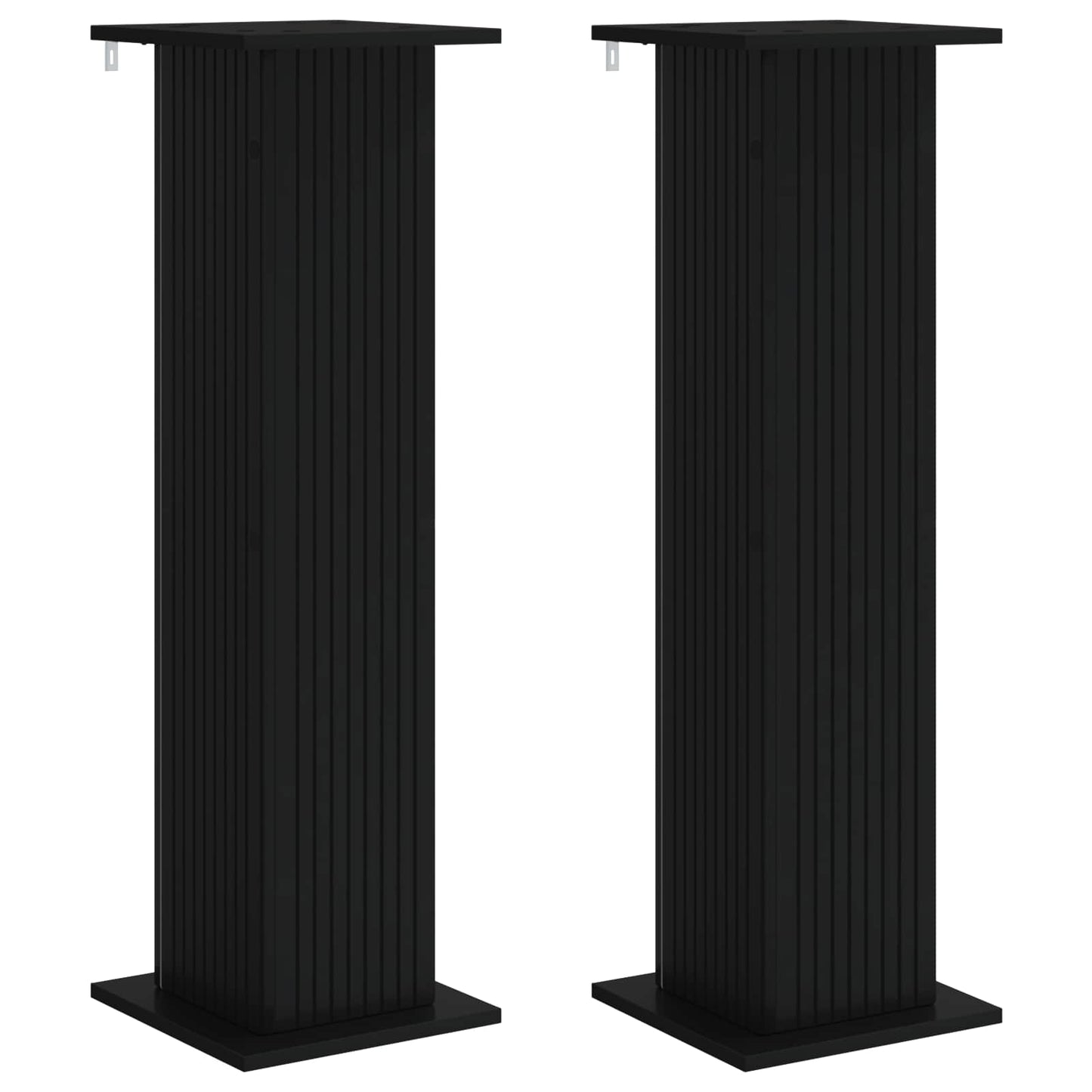 Planteholder 2 pcs Svart 30,5 x 30 x 100,5 cm Konstruert tre