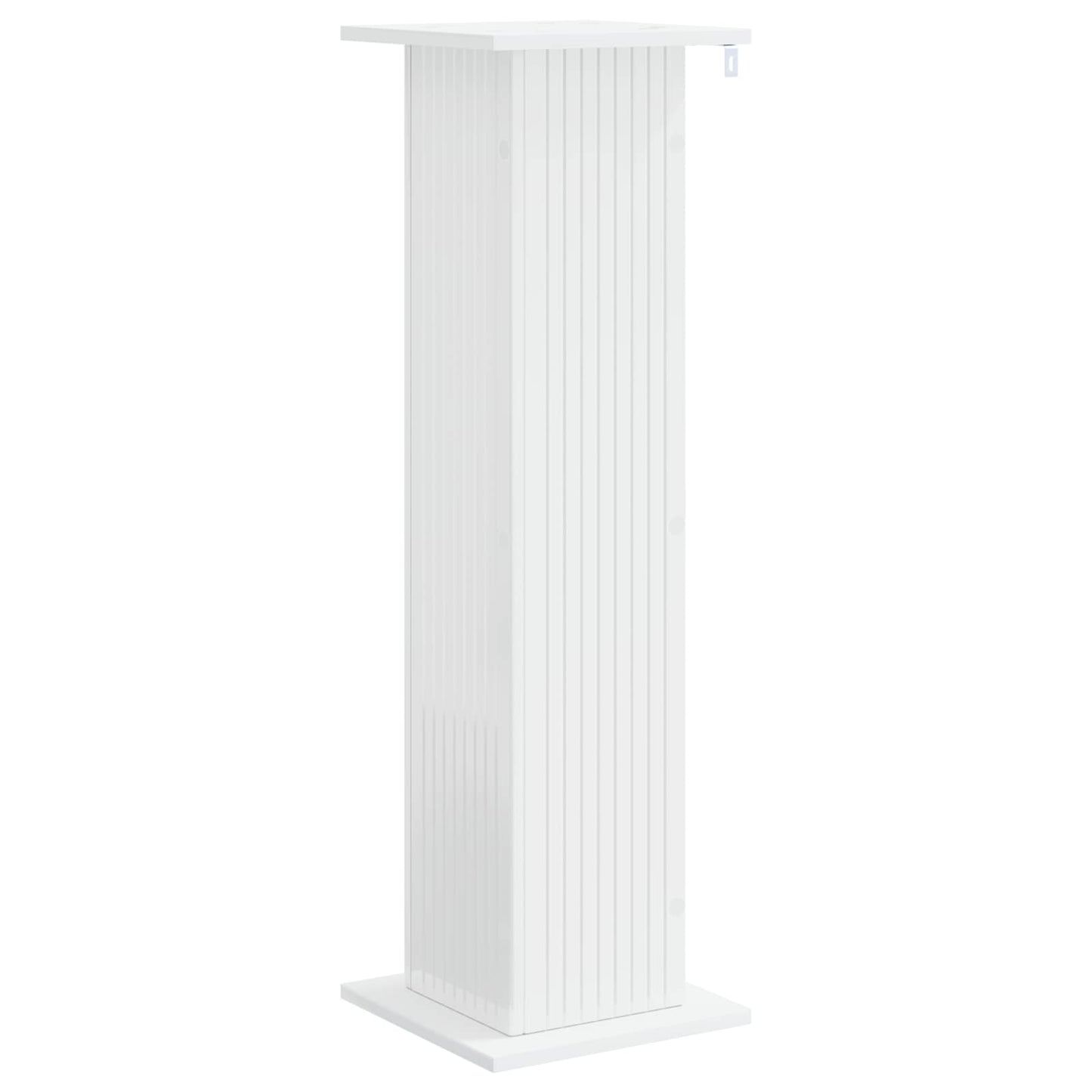 Planteholder 2 pcs Høgglans hvit 30,5 x 30 x 100,5 cm