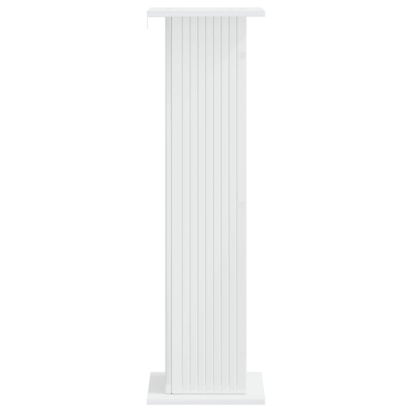 Planteholder 2 pcs Høgglans hvit 30,5 x 30 x 100,5 cm
