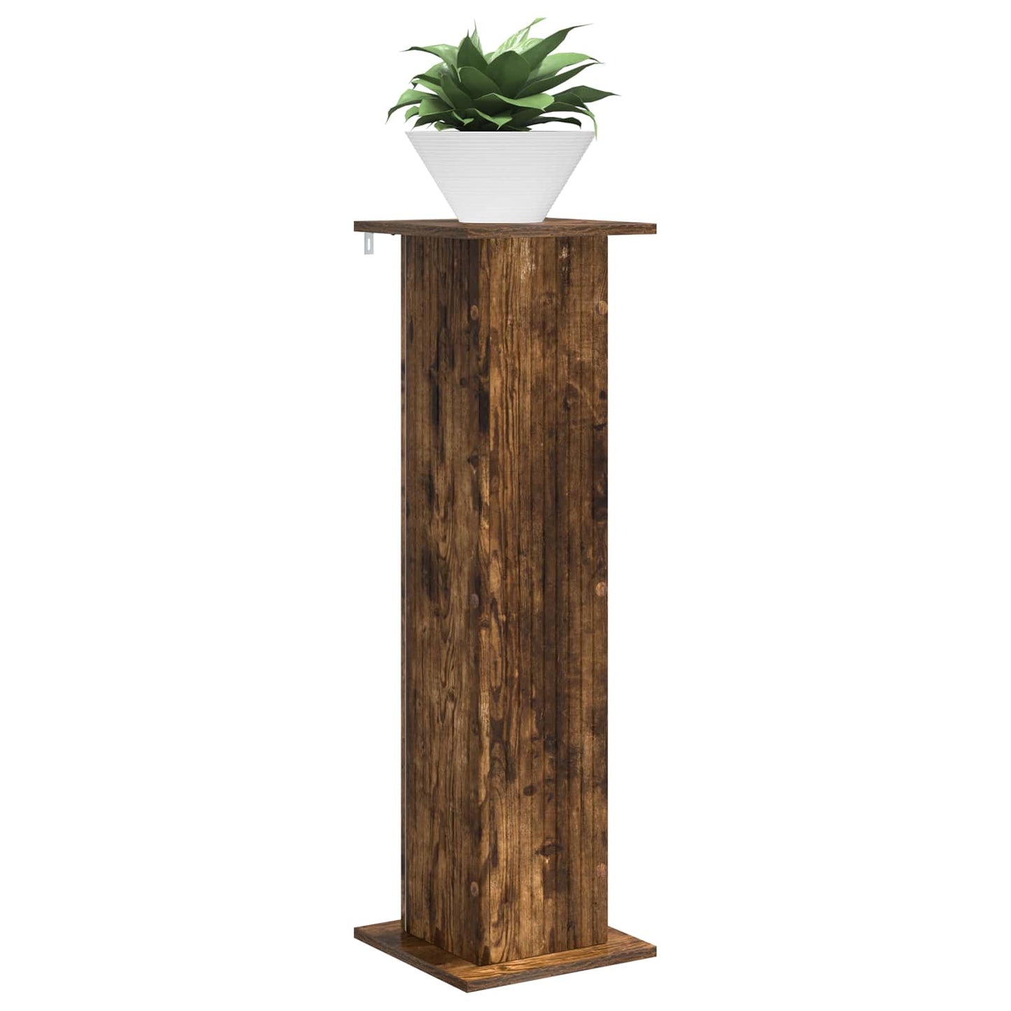 Planteholder Røkt Eik 30,5 x 30 x 100,5 cm Konstruert tre