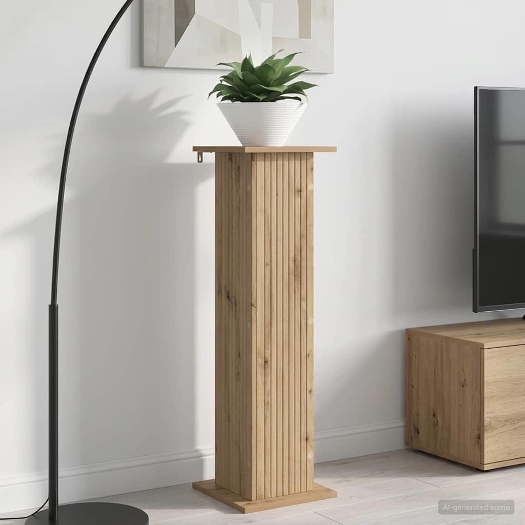 Planteholder 2 stk. Artisan eik 30,5 x 30 x 100,5 cm