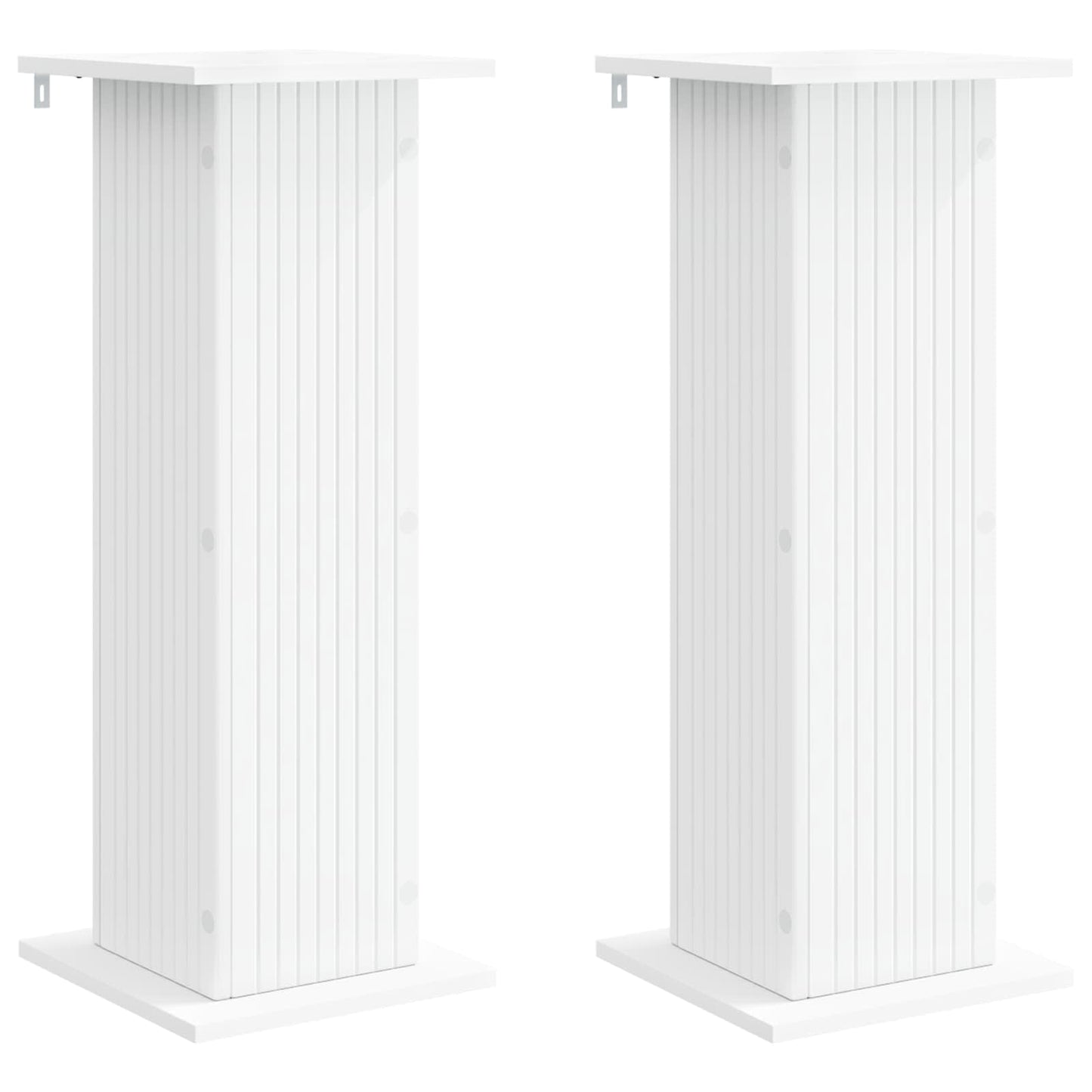 Planteholder 2 pcs Hvit 30,5 x 30 x 80,5 cm Konstruert tre