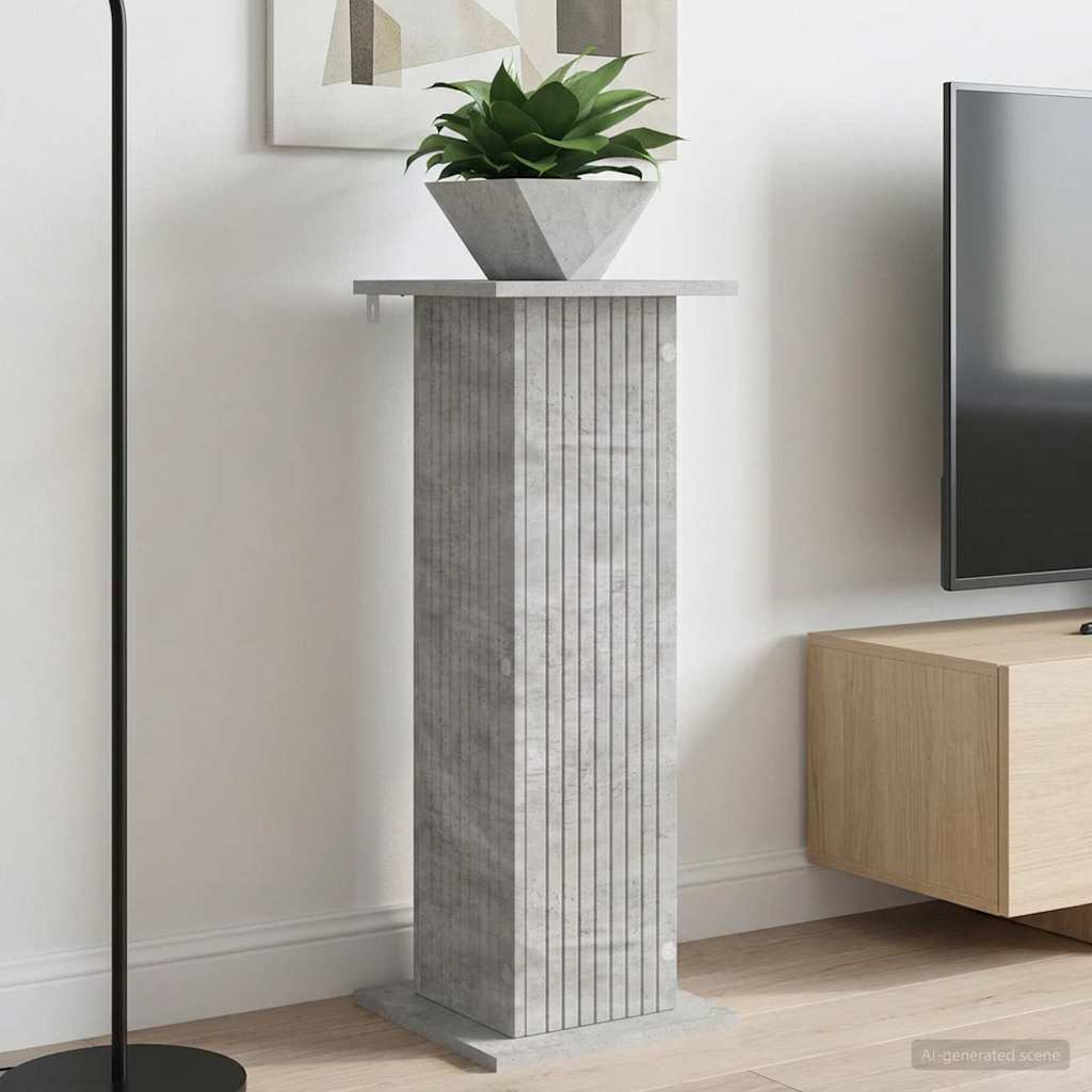 Planteholder Betonggrå 30,5 x 30 x 80,5 cm Konstruert tre