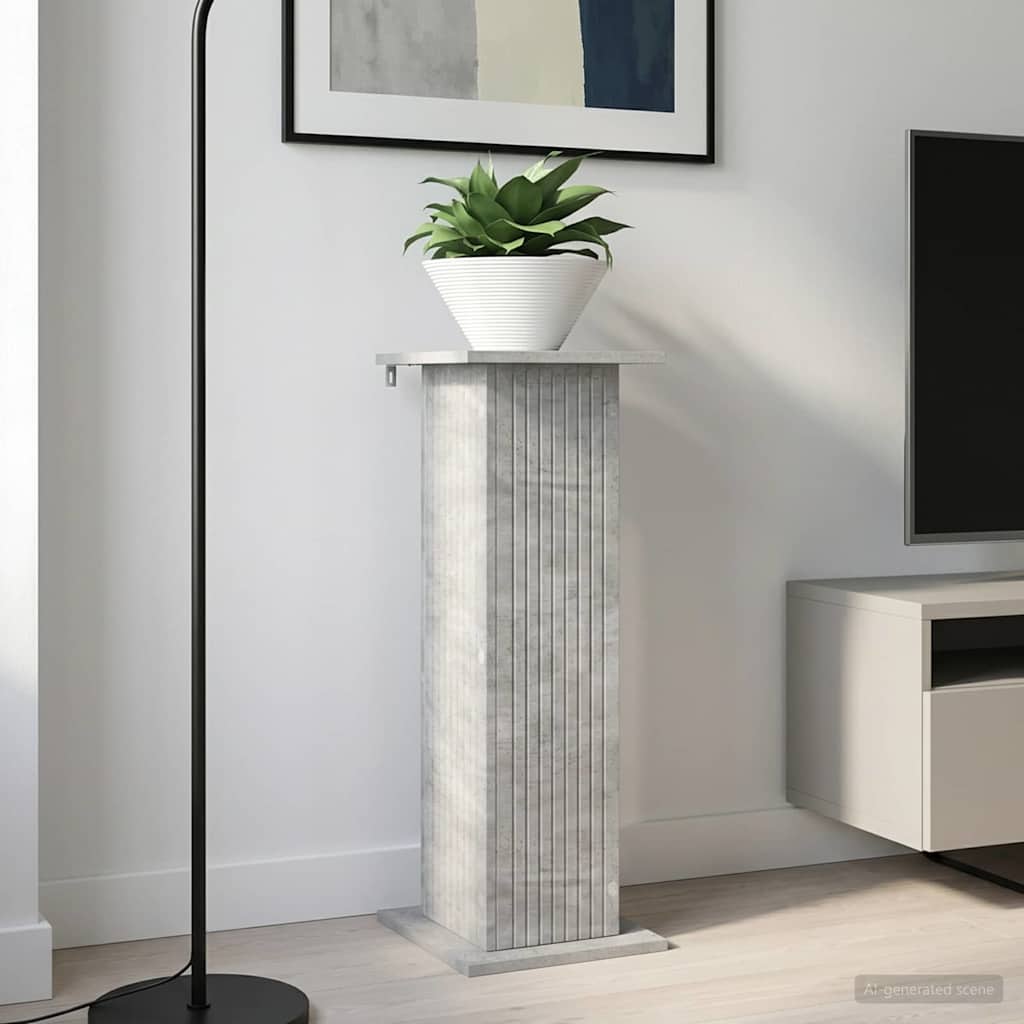 Planteholder 2 pcs Betonggrå 30,5 x 30 x 80,5 cm Konstruert tre