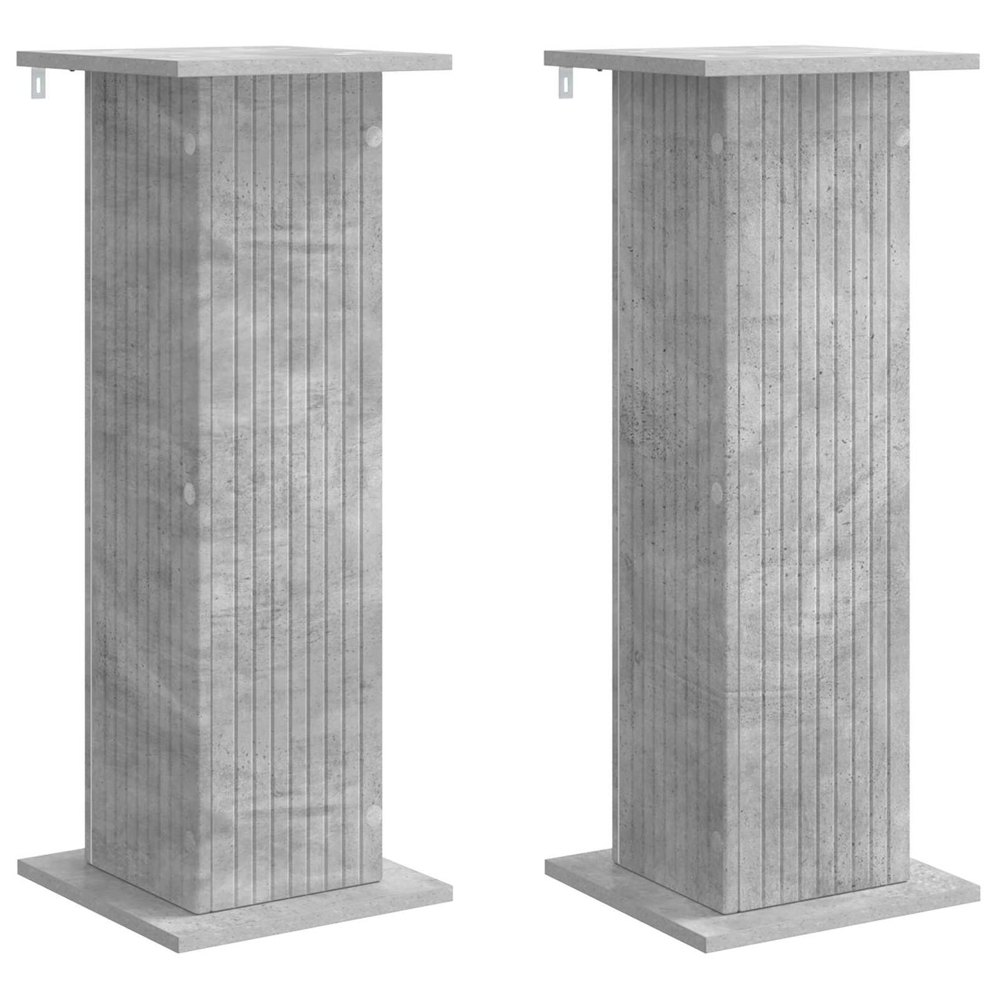 Planteholder 2 pcs Betonggrå 30,5 x 30 x 80,5 cm Konstruert tre