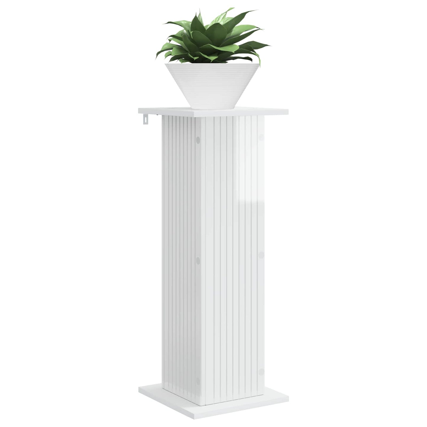 Planteholder Høgglans hvit 30,5 x 30 x 80,5 cm Konstruert tre