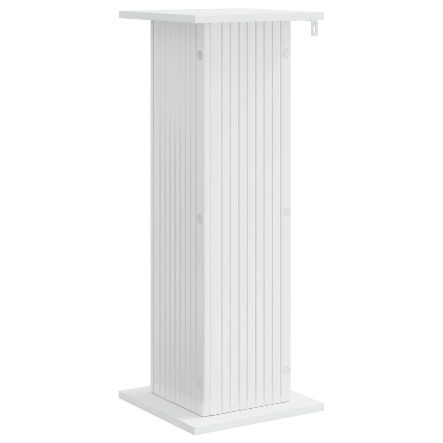 Planteholder 2 pcs Høgglans hvit 30,5 x 30 x 80,5 cm