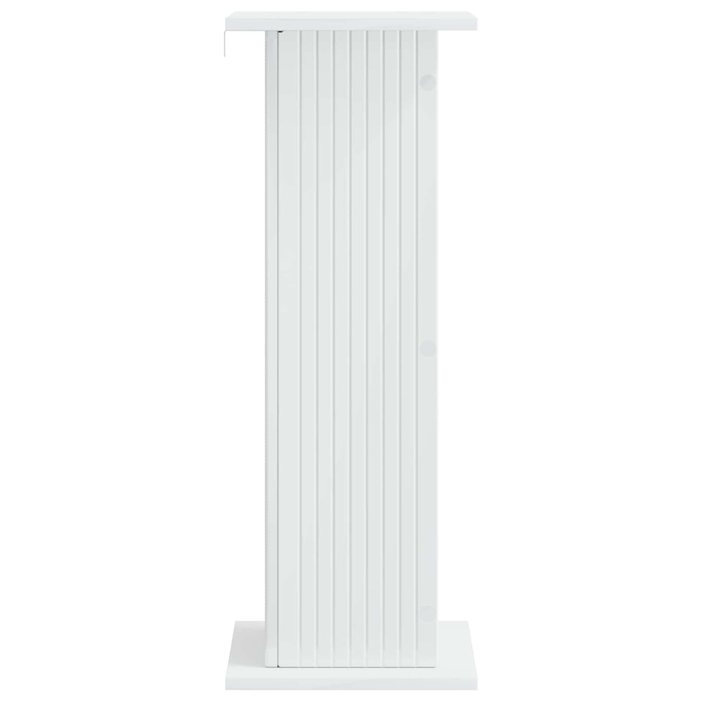 Planteholder 2 pcs Høgglans hvit 30,5 x 30 x 80,5 cm