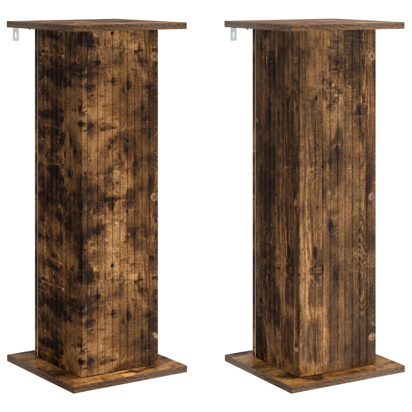 Planteholder 2 pcs Røkt Eik 30,5 x 30 x 80,5 cm Konstruert tre