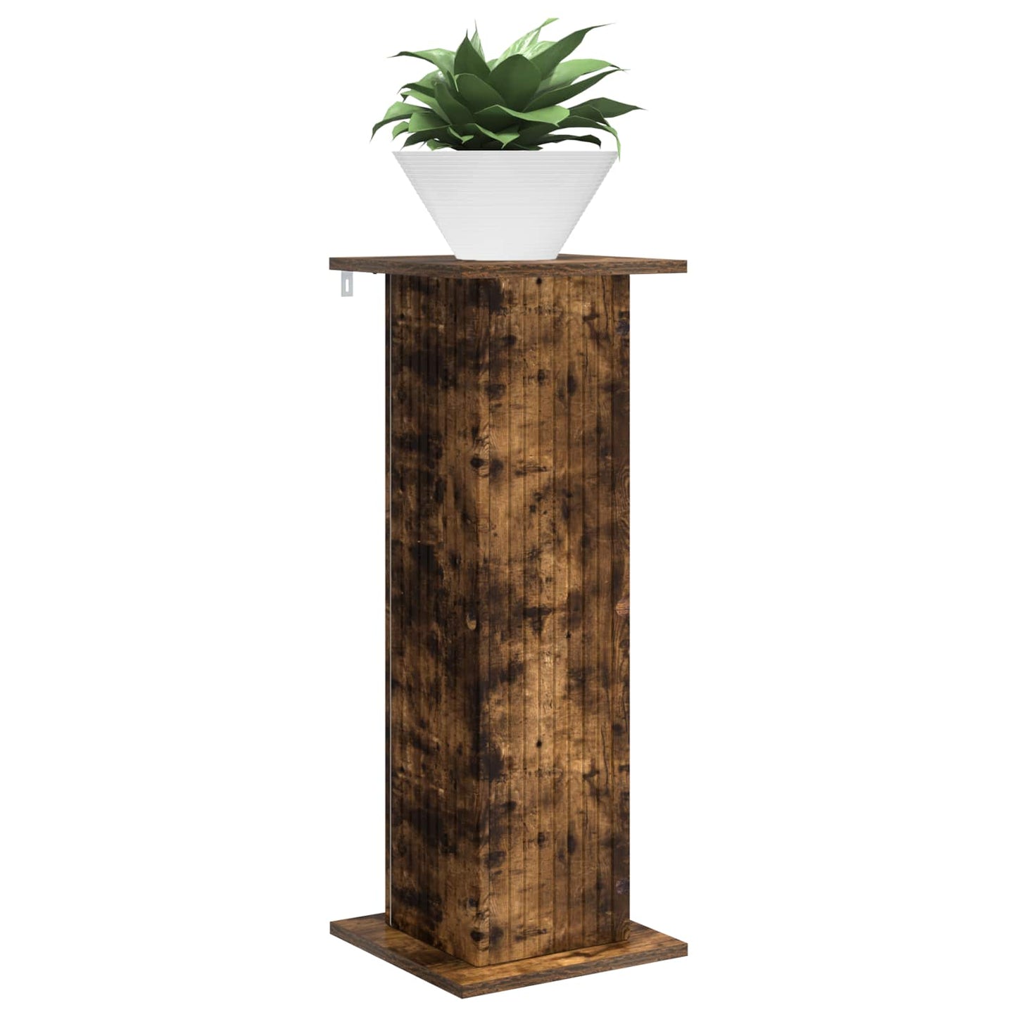 Planteholder 2 pcs Røkt Eik 30,5 x 30 x 80,5 cm Konstruert tre