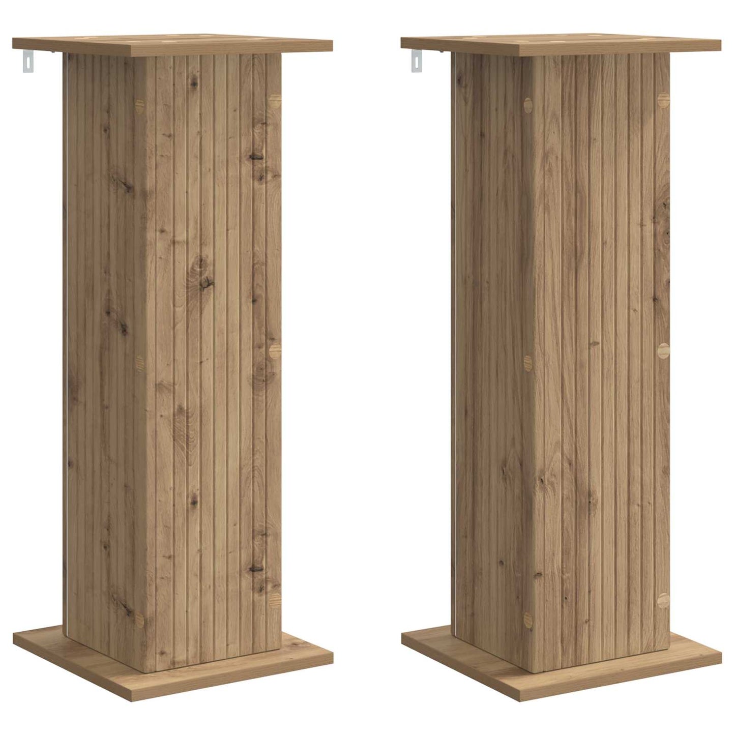 Planteholder 2 stk. Artisan eik 30,5 x 30 x 80,5 cm