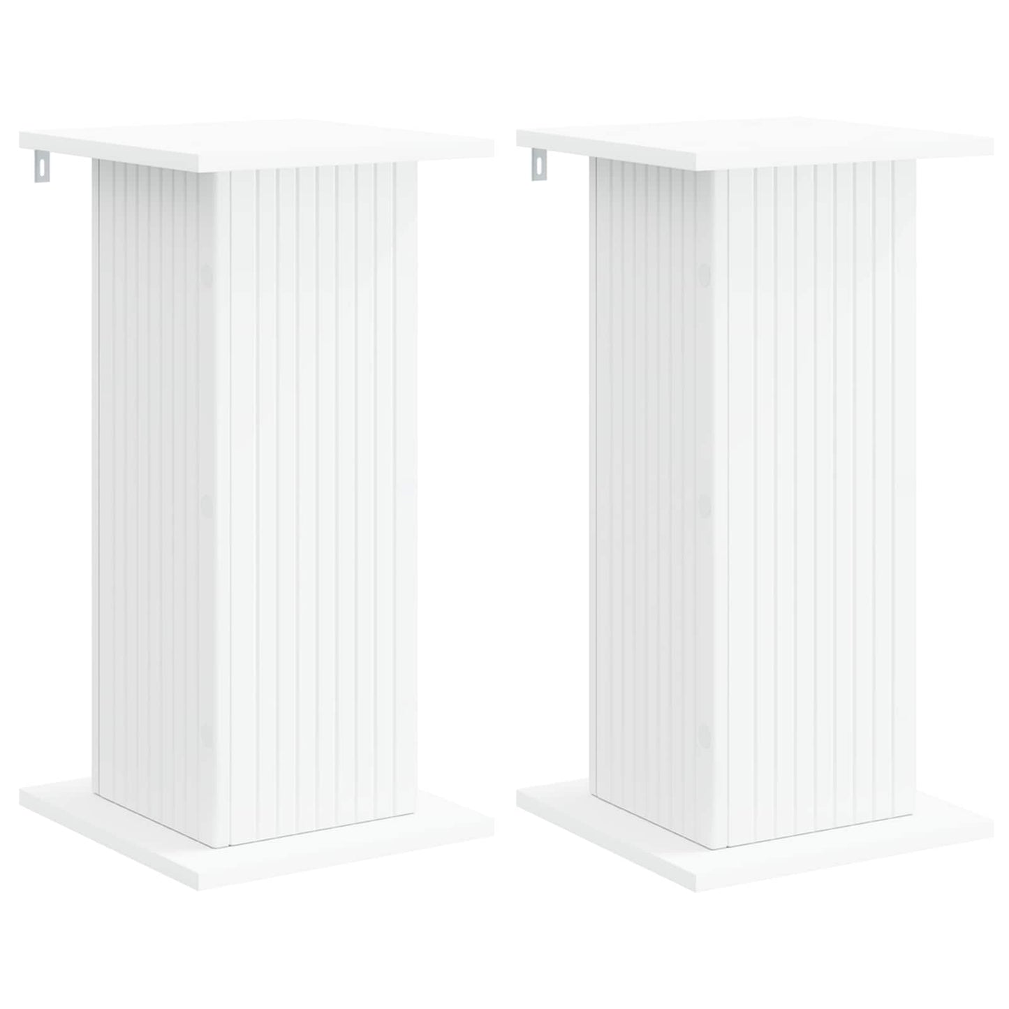 Planteholder 2 pcs Hvit 30,5 x 30 x 60,5 cm Konstruert tre