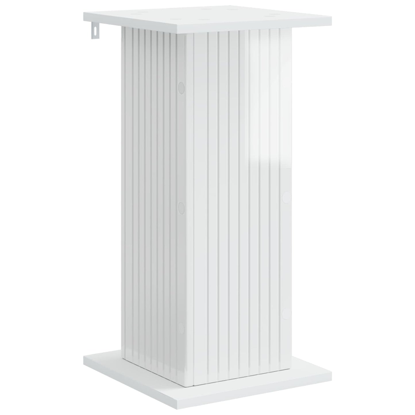 Planteholder 2 pcs Høgglans hvit 30,5 x 30 x 60,5 cm