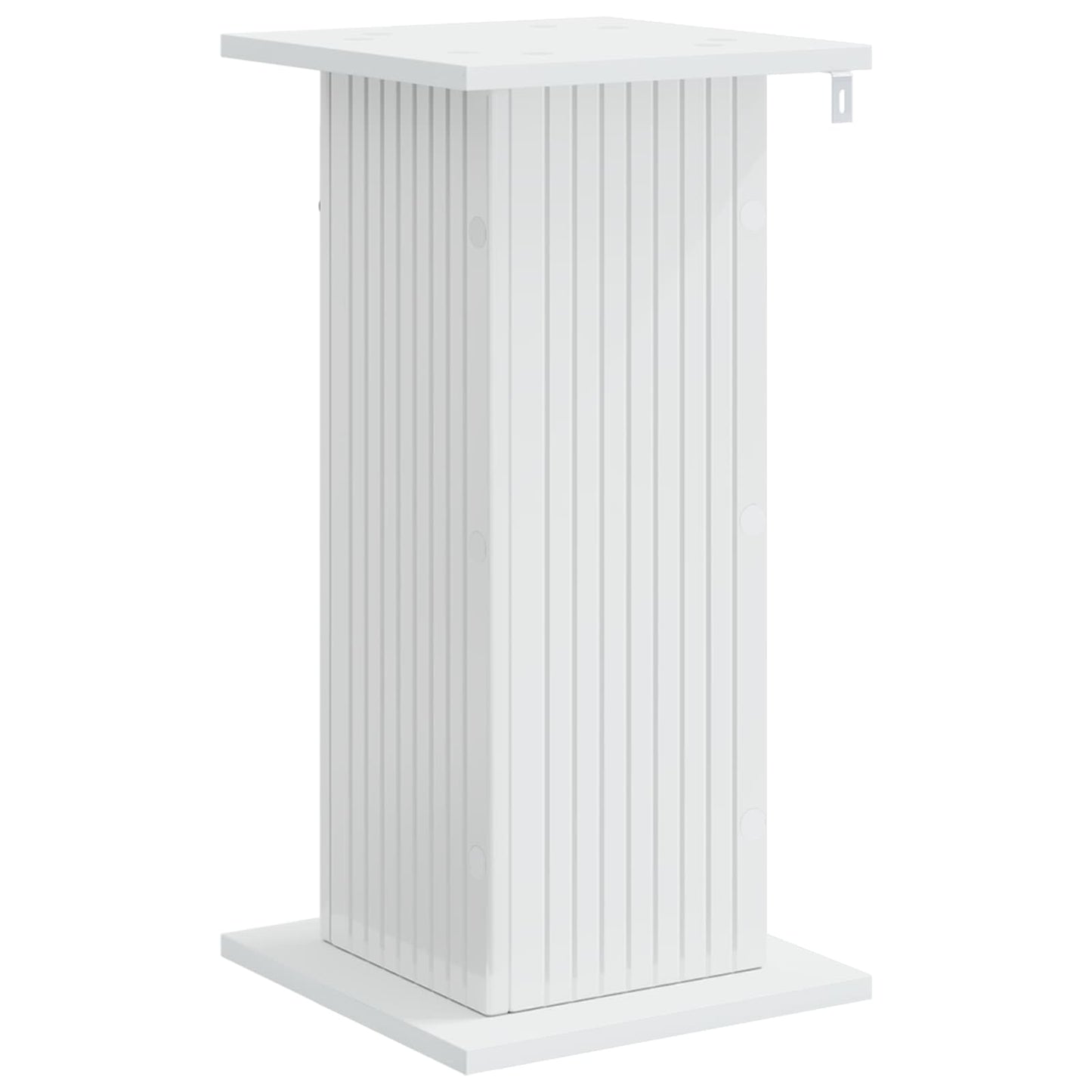 Planteholder 2 pcs Høgglans hvit 30,5 x 30 x 60,5 cm