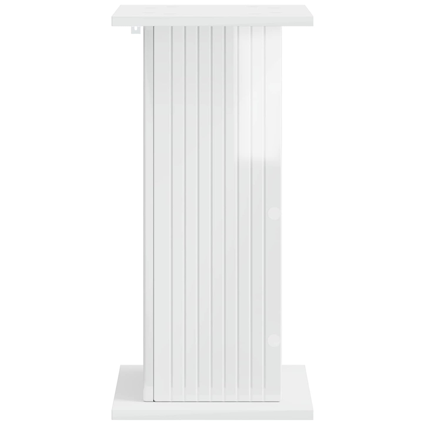 Planteholder 2 pcs Høgglans hvit 30,5 x 30 x 60,5 cm
