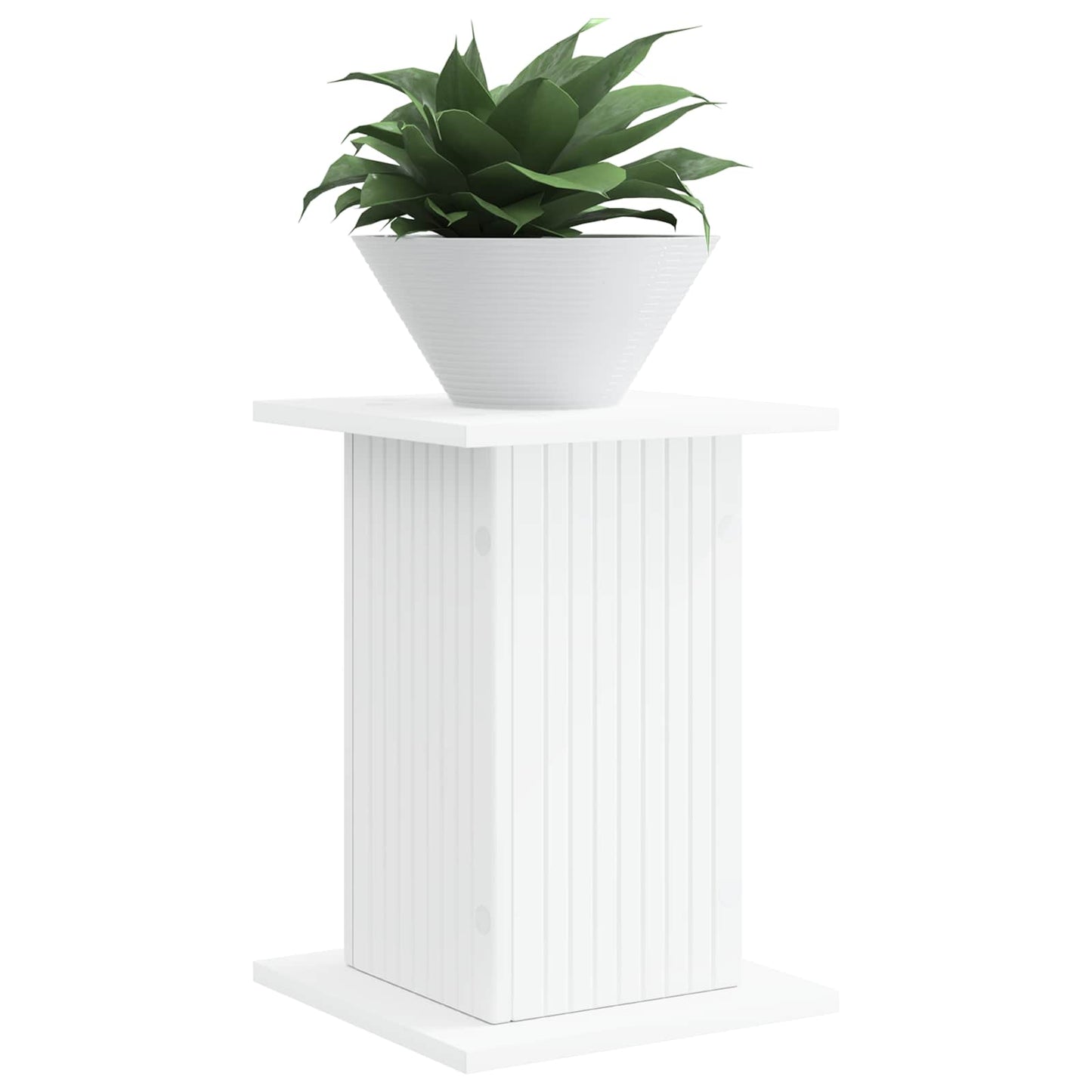 Planteholder Hvit 30,5 x 30 x 43 cm Konstruert tre