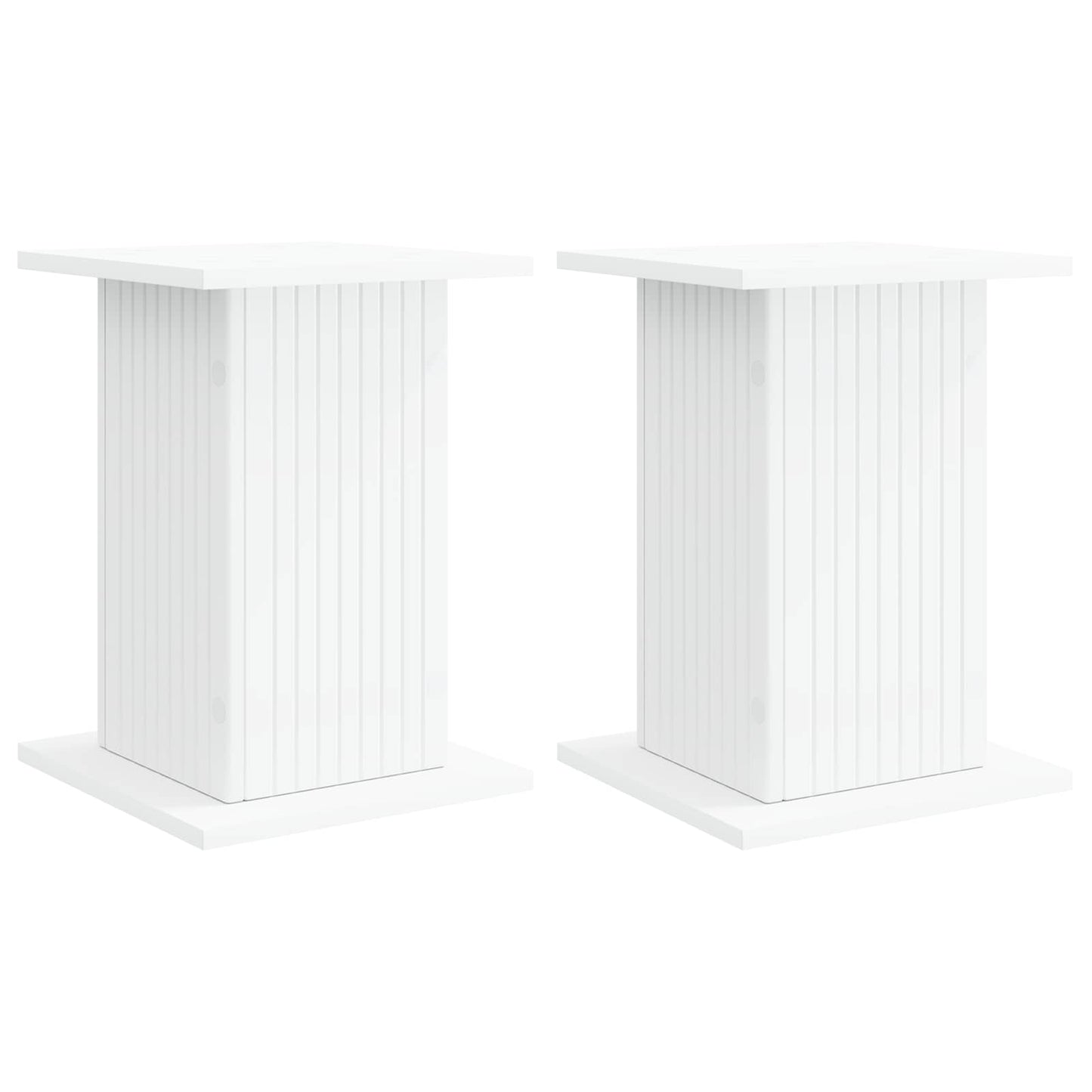 Planteholder 2 pcs Hvit 30,5 x 30 x 43 cm Konstruert tre
