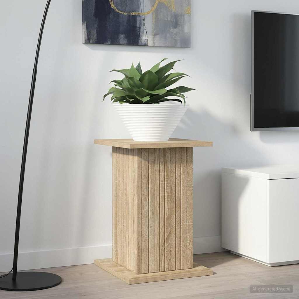 Planteholder Sonoma eik 30,5 x 30 x 43 cm Konstruert tre