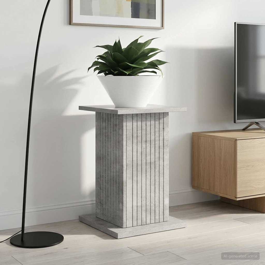 Planteholder Betonggrå 30,5 x 30 x 43 cm Konstruert tre