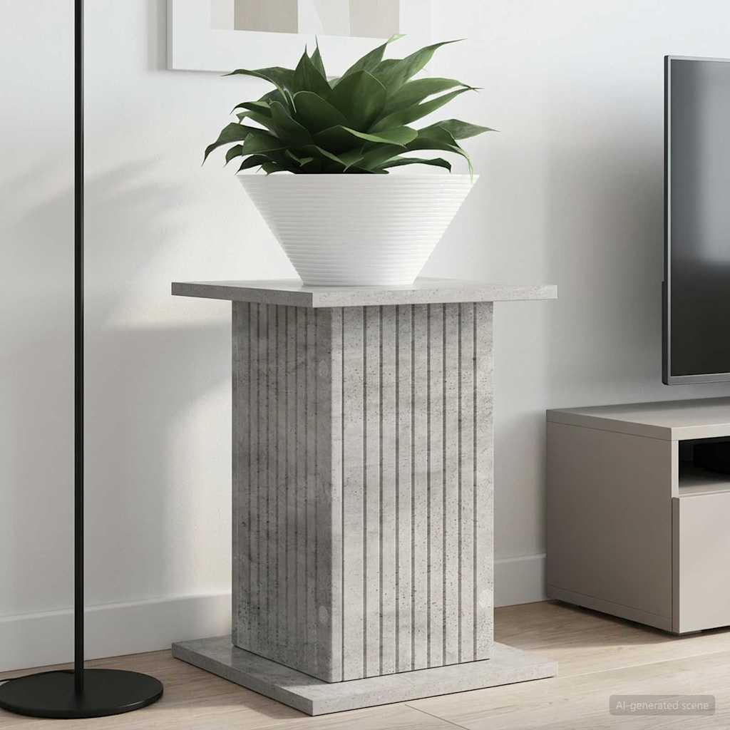 Planteholder 2 pcs Betonggrå 30,5 x 30 x 43 cm Konstruert tre