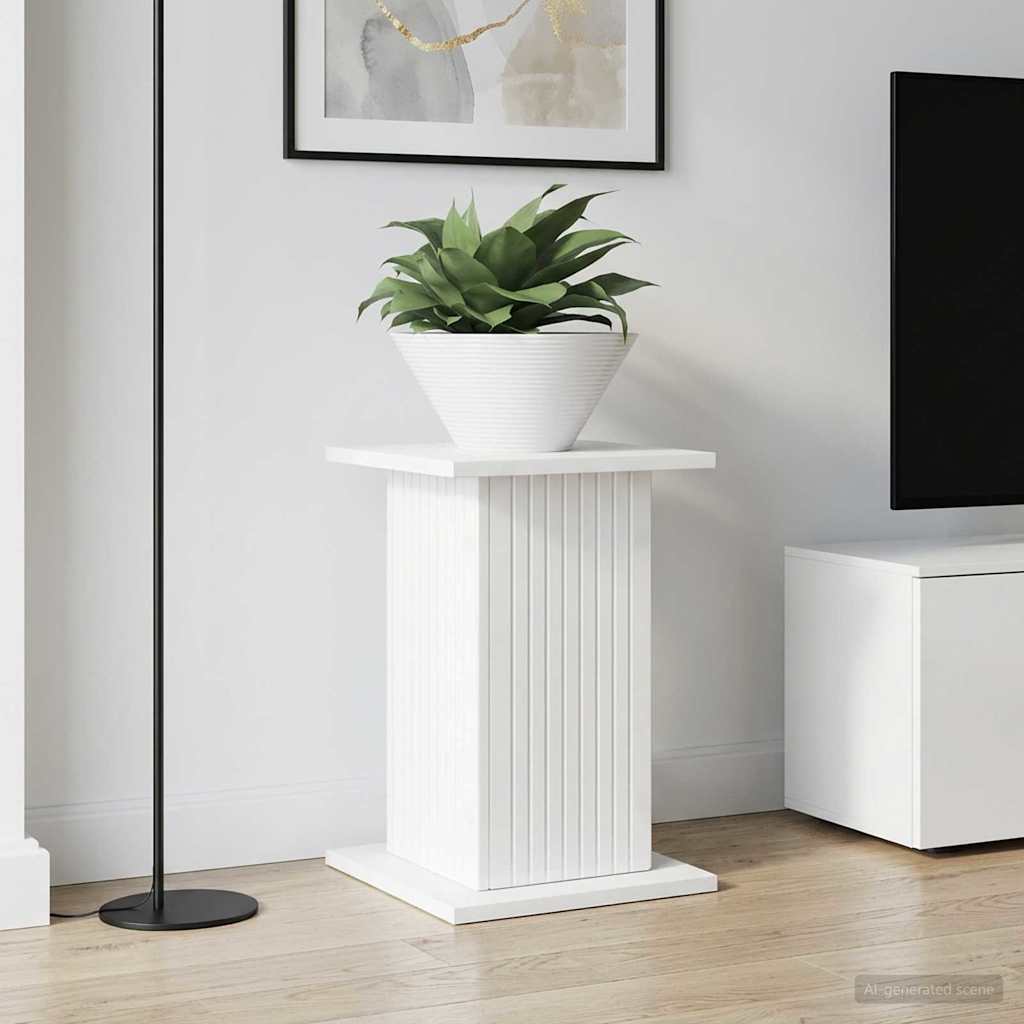 Planteholder 2 pcs Høgglans hvit 30,5 x 30 x 43 cm