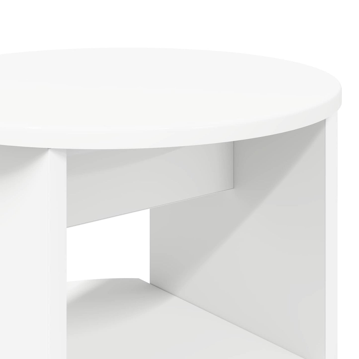 Sideskap Hvit Ø40 x 50 cm Konstruert tre