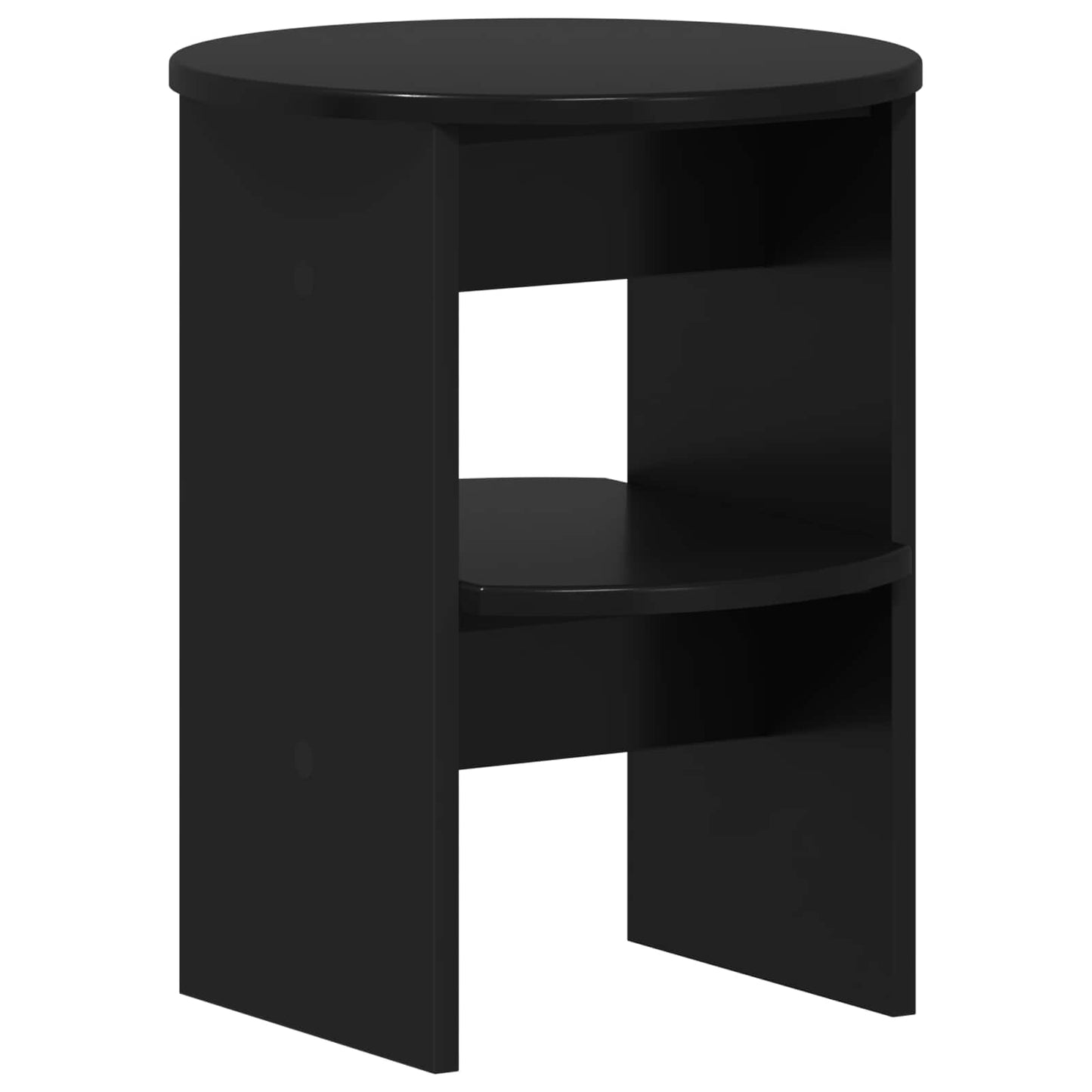Sideskap 2 pcs Svart Ø40 x 50 cm Konstruert tre