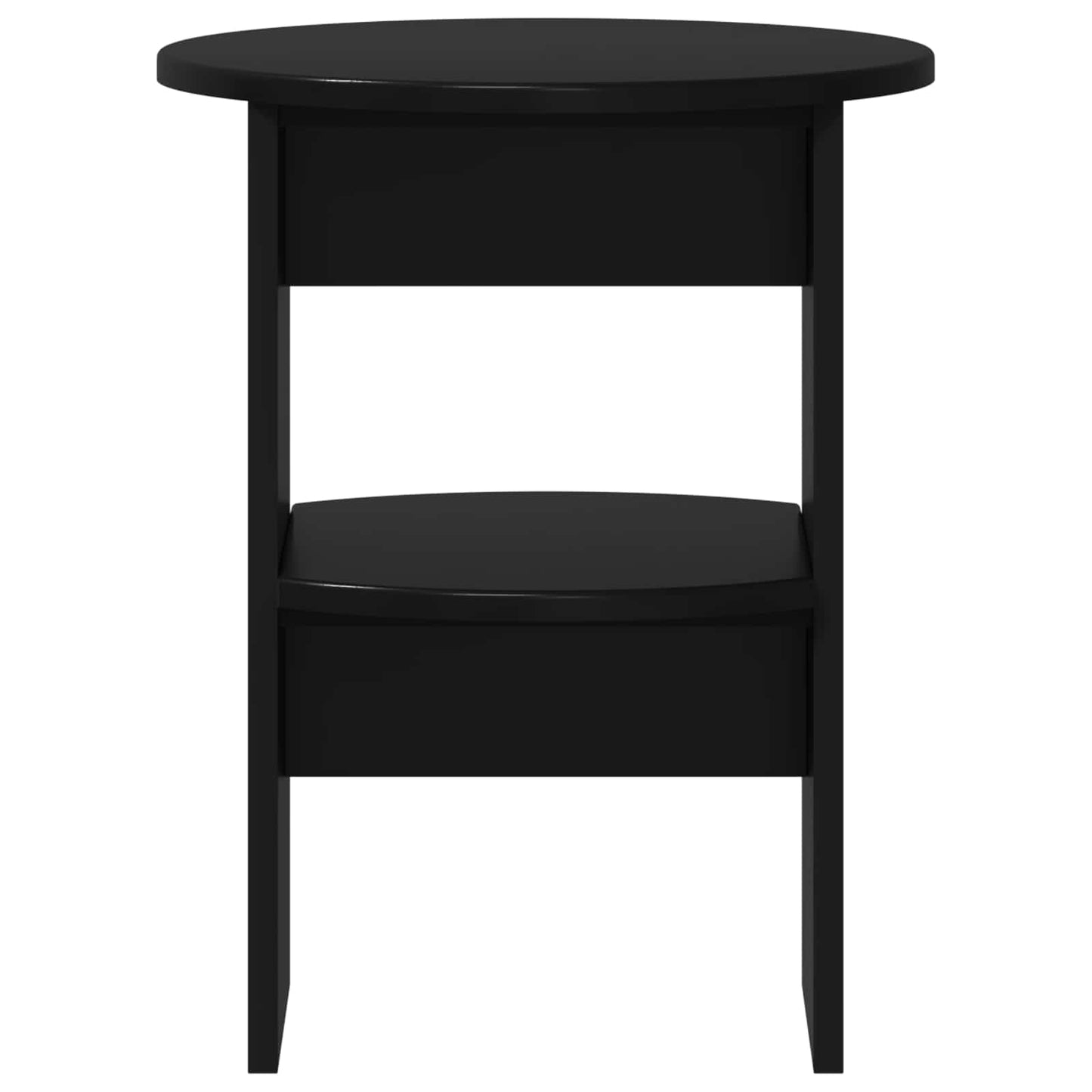 Sideskap 2 pcs Svart Ø40 x 50 cm Konstruert tre