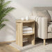 Sideskap 2 pcs Sonoma eik Ø40 x 50 cm Konstruert tre