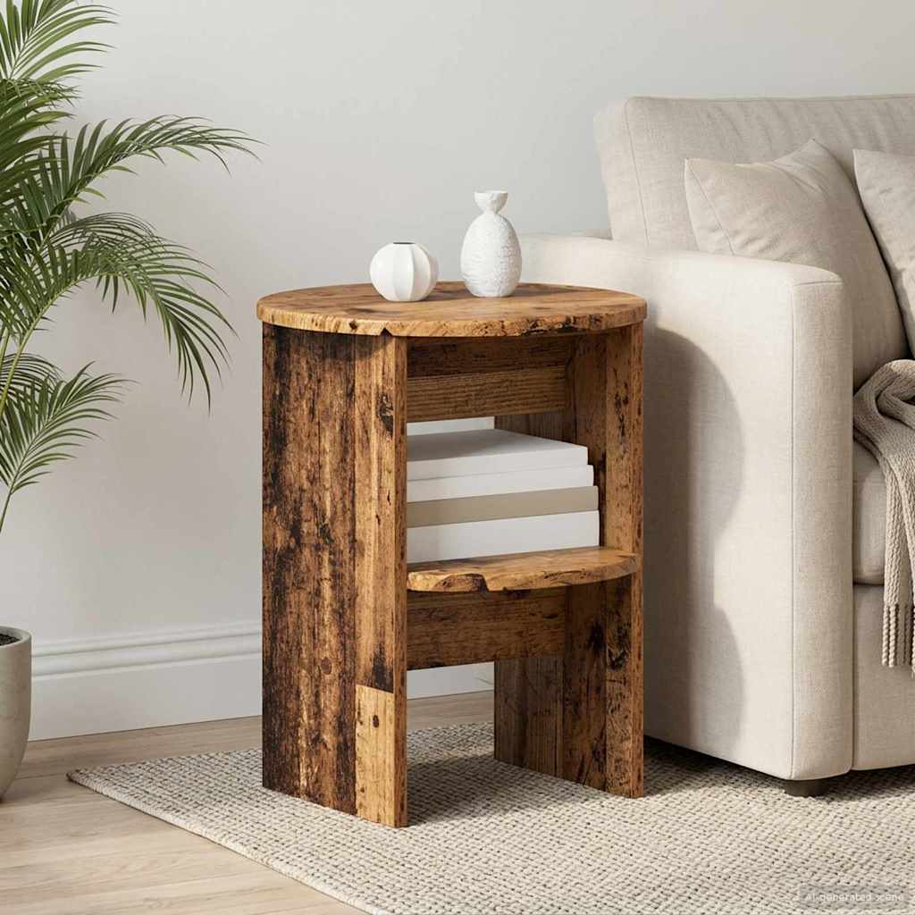 Sideskap Gammelt tre Ø40 x 50 cm Konstruert tre