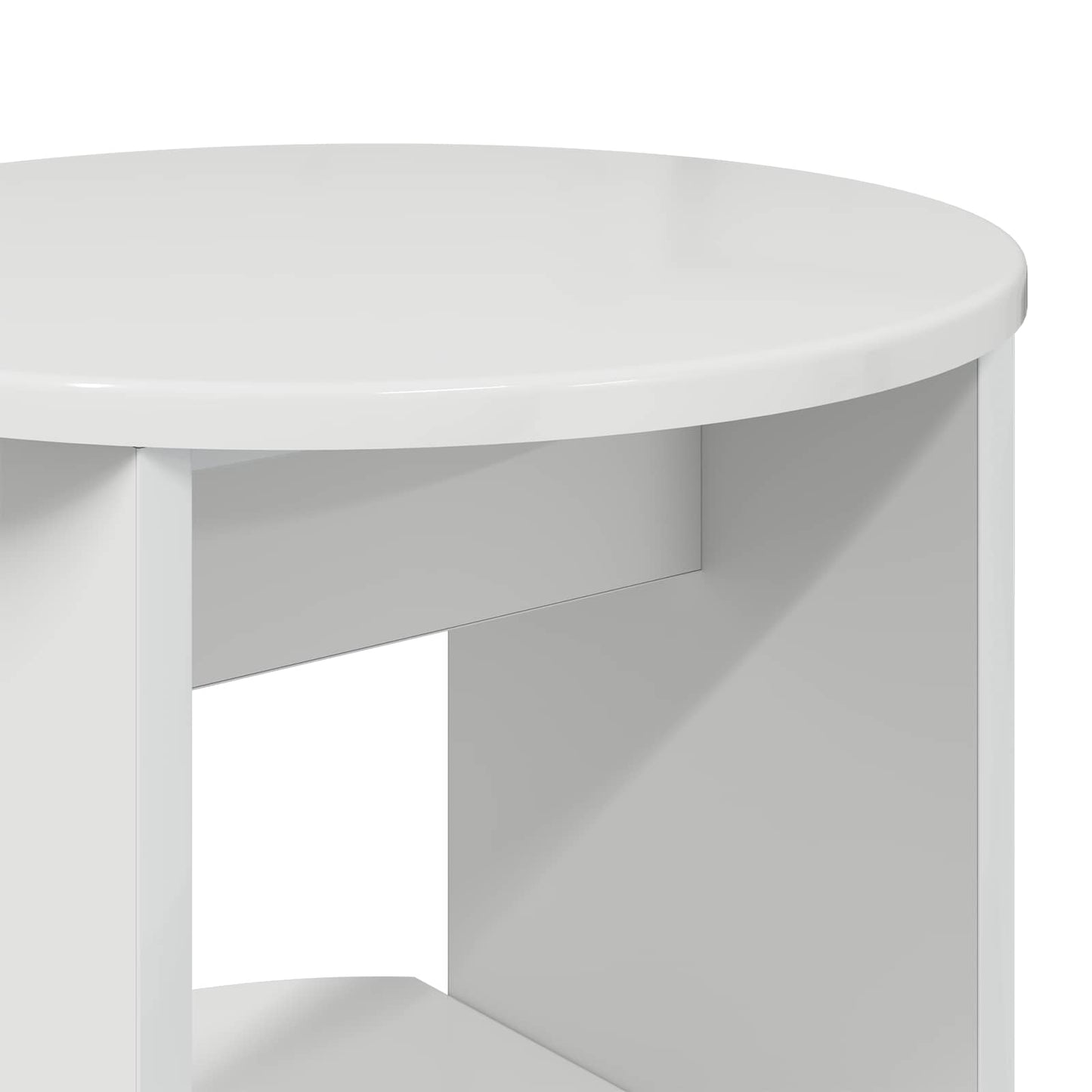 Sideskap Høgglans Hvit 40 x 40 x 100 cm Konstruert tre