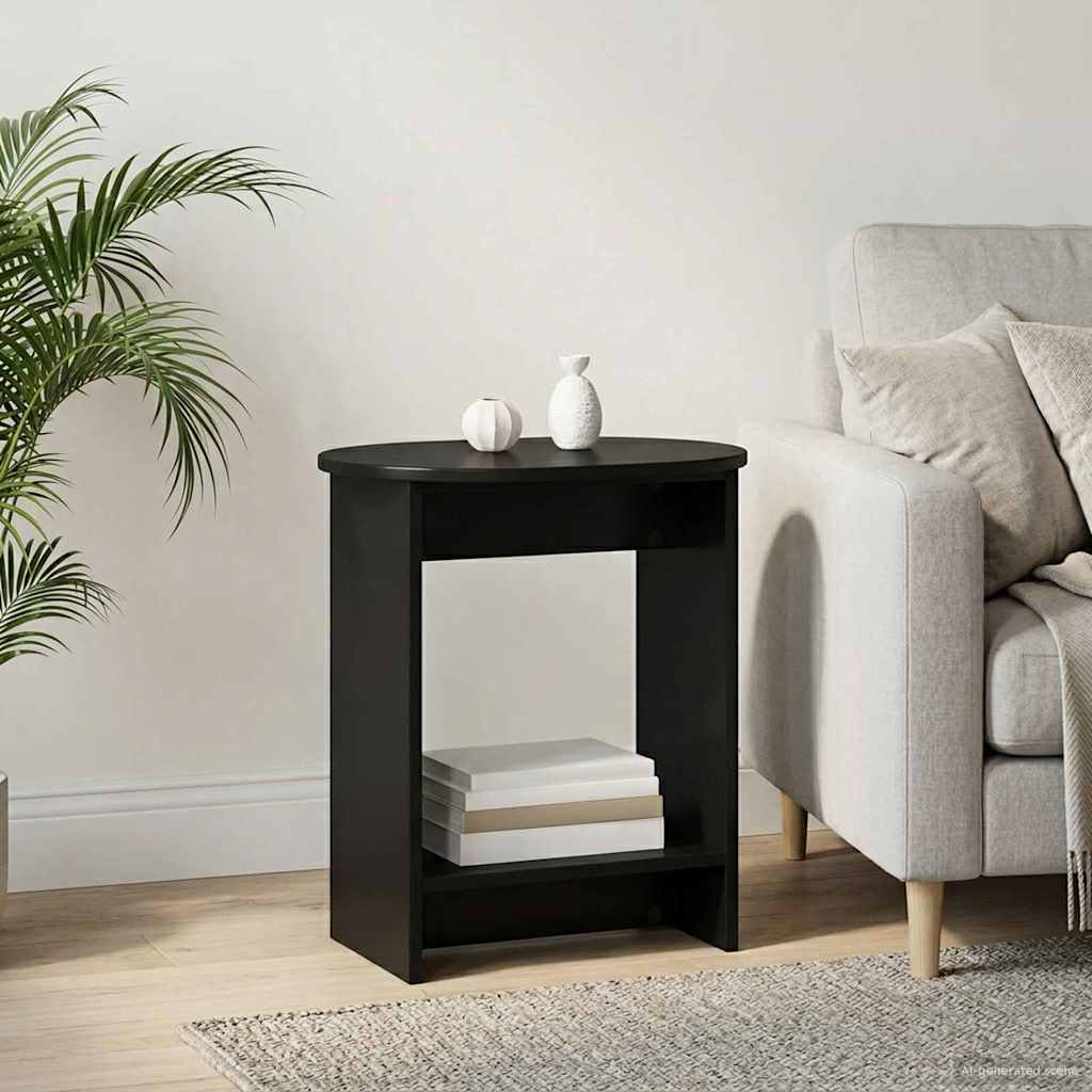 Sidetabell Svart 50 x 39,5 x 55 cm Konstruert tre