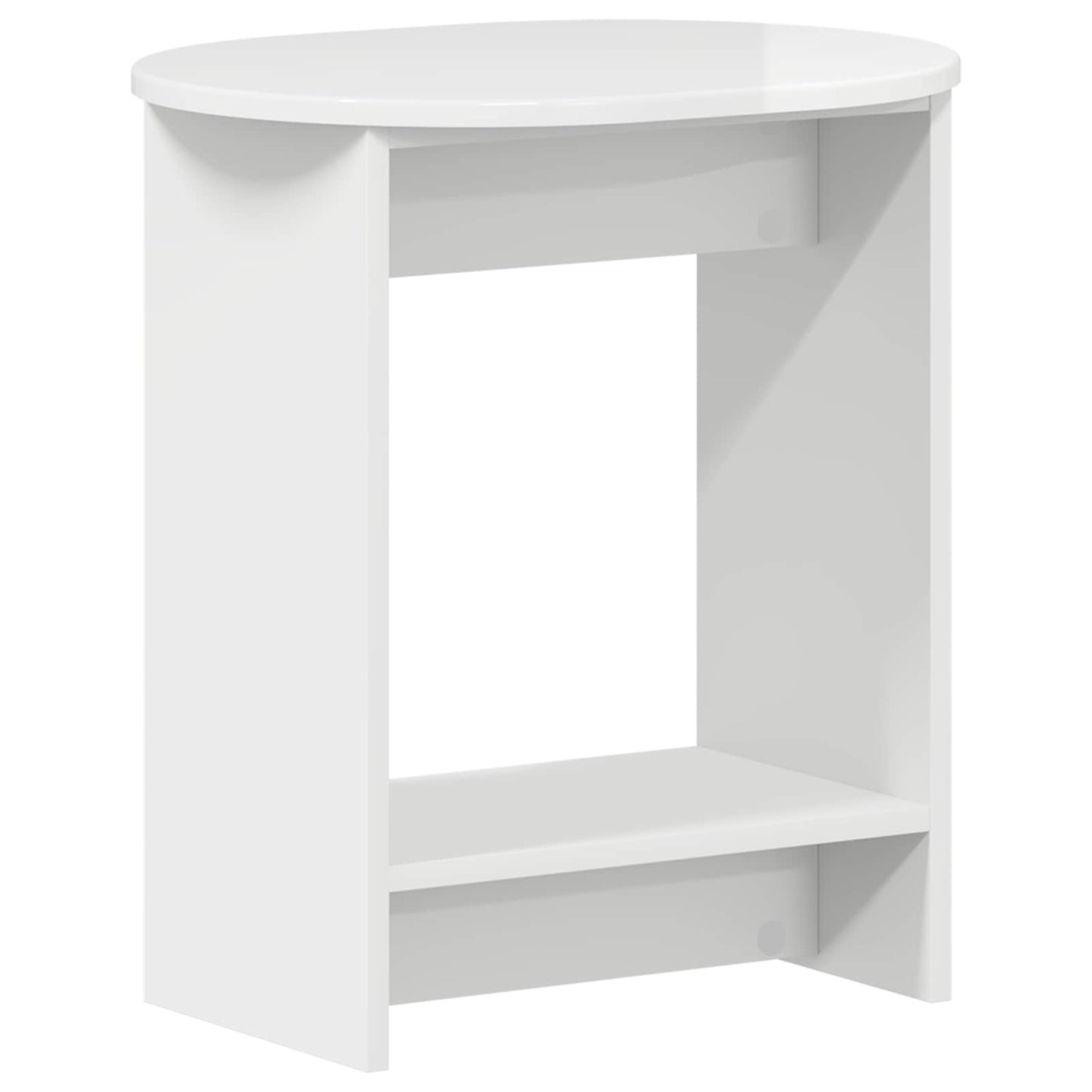 Sidetabell Høgglans hvit 50 x 39,5 x 55 cm Konstruert tre