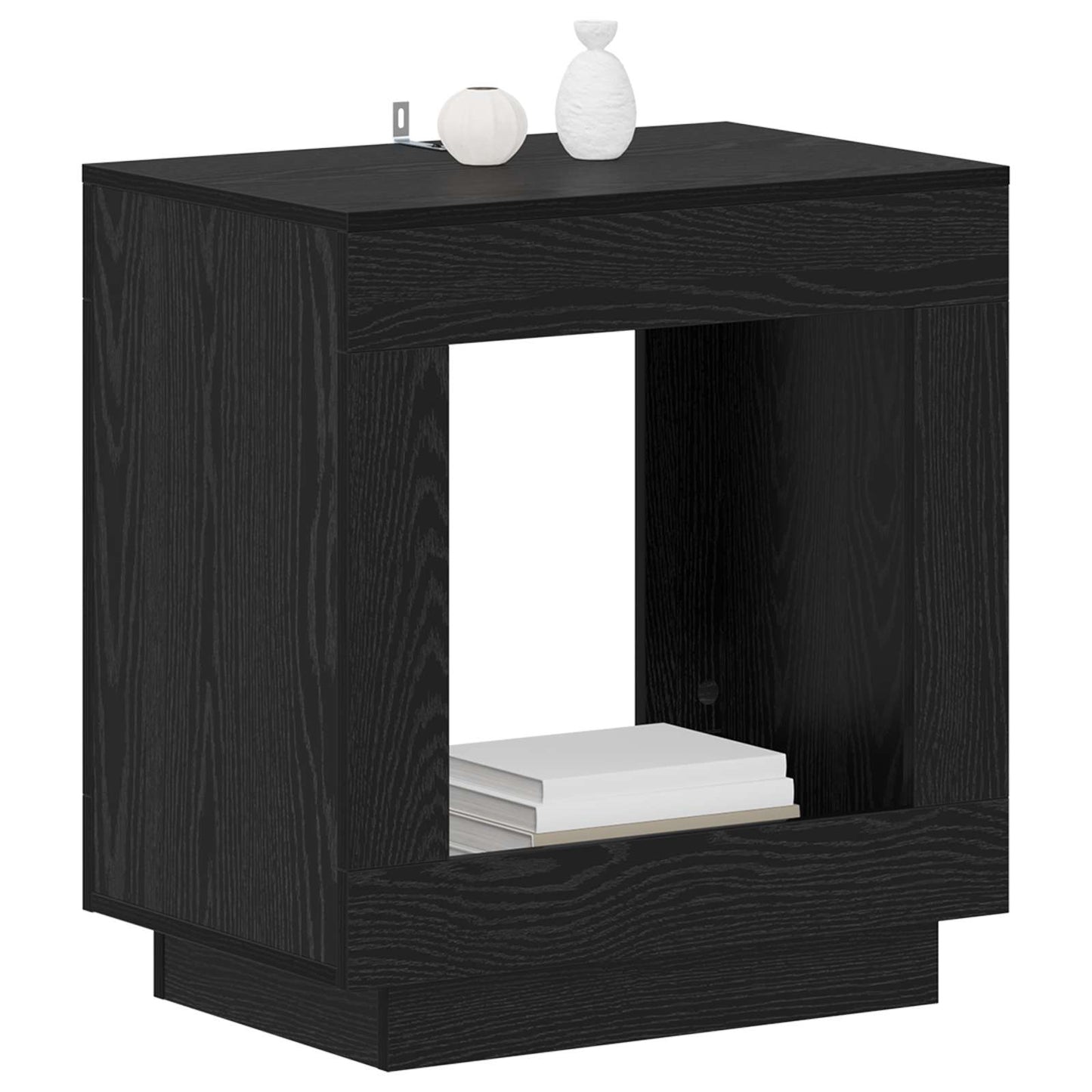 Sidetabell Svart eik 60 x 40 x 65 cm Konstruert tre