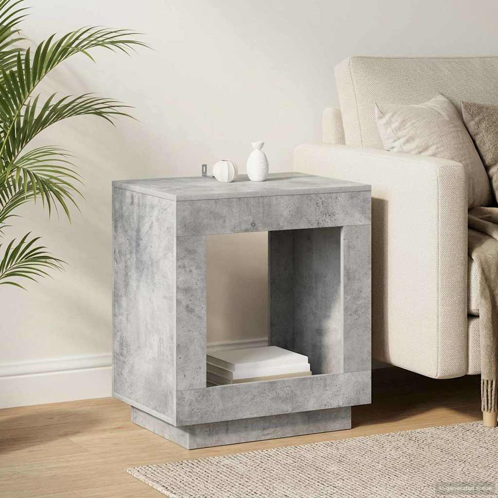 Sidetabell Betonggrå 60 x 40 x 65 cm Konstruert tre