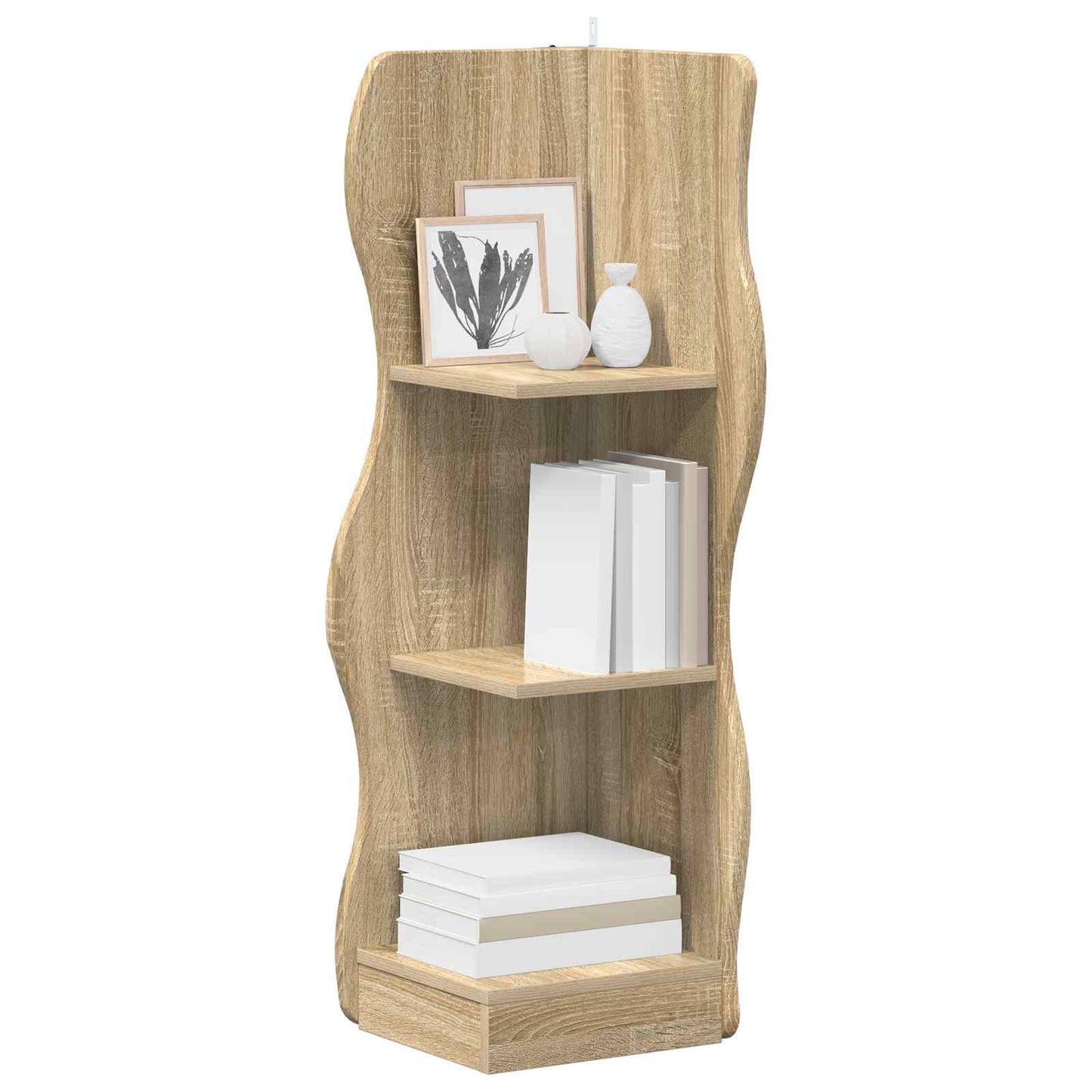 Hjørnehylle Sonoma eik 34 x 33 x 102 cm Konstruert tre