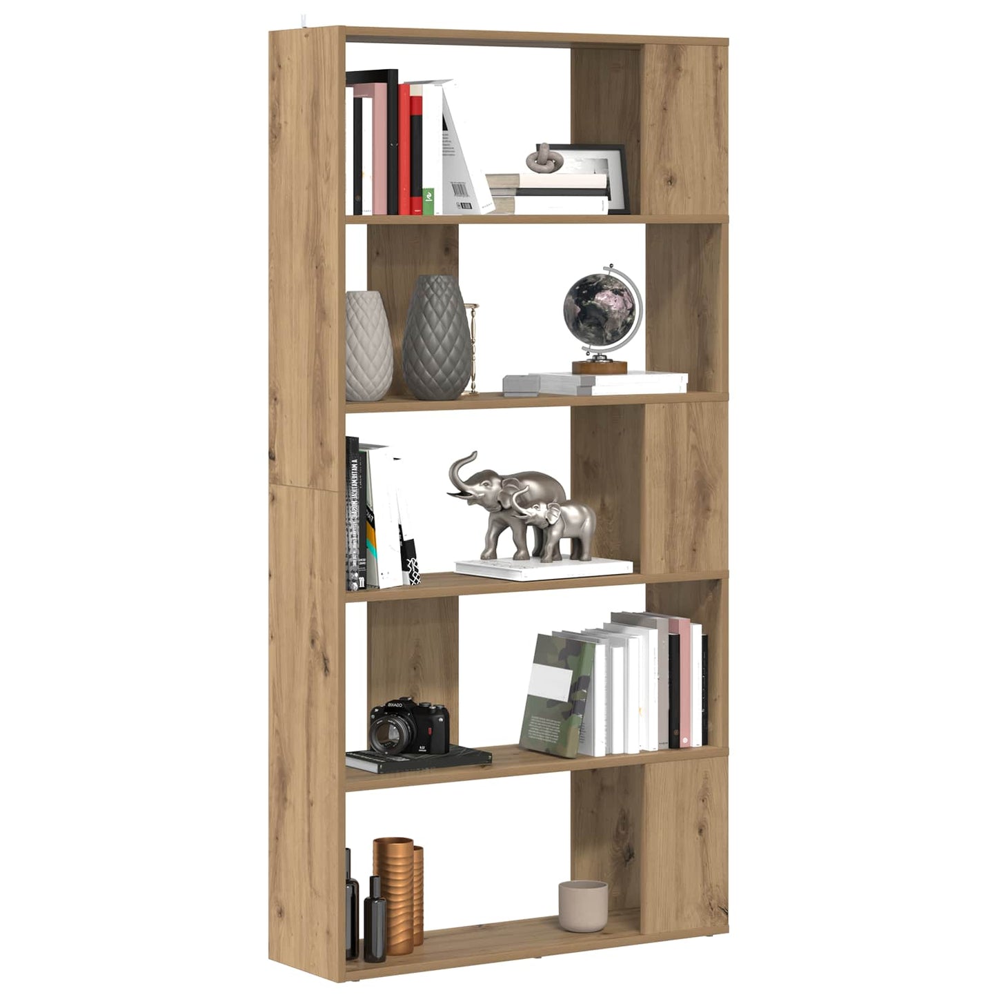 Bokskap Artisan Eik 80 x 24 x 159 cm Konstruert tre