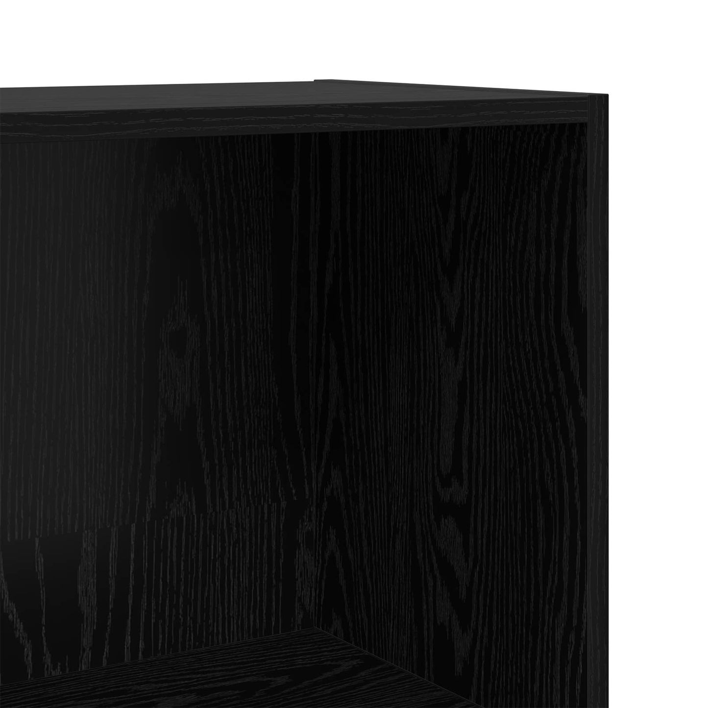 Bokhylle Svart Eik 80 x 30 x 114 cm Konstruert tre