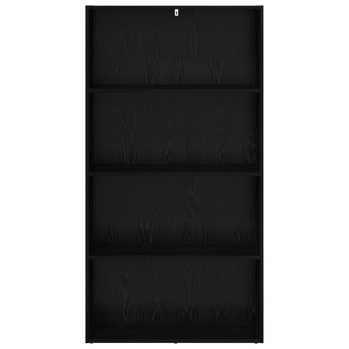 Frittstående bokhylle Svart Eik 80 x 30 x 152 cm Konstruert tre