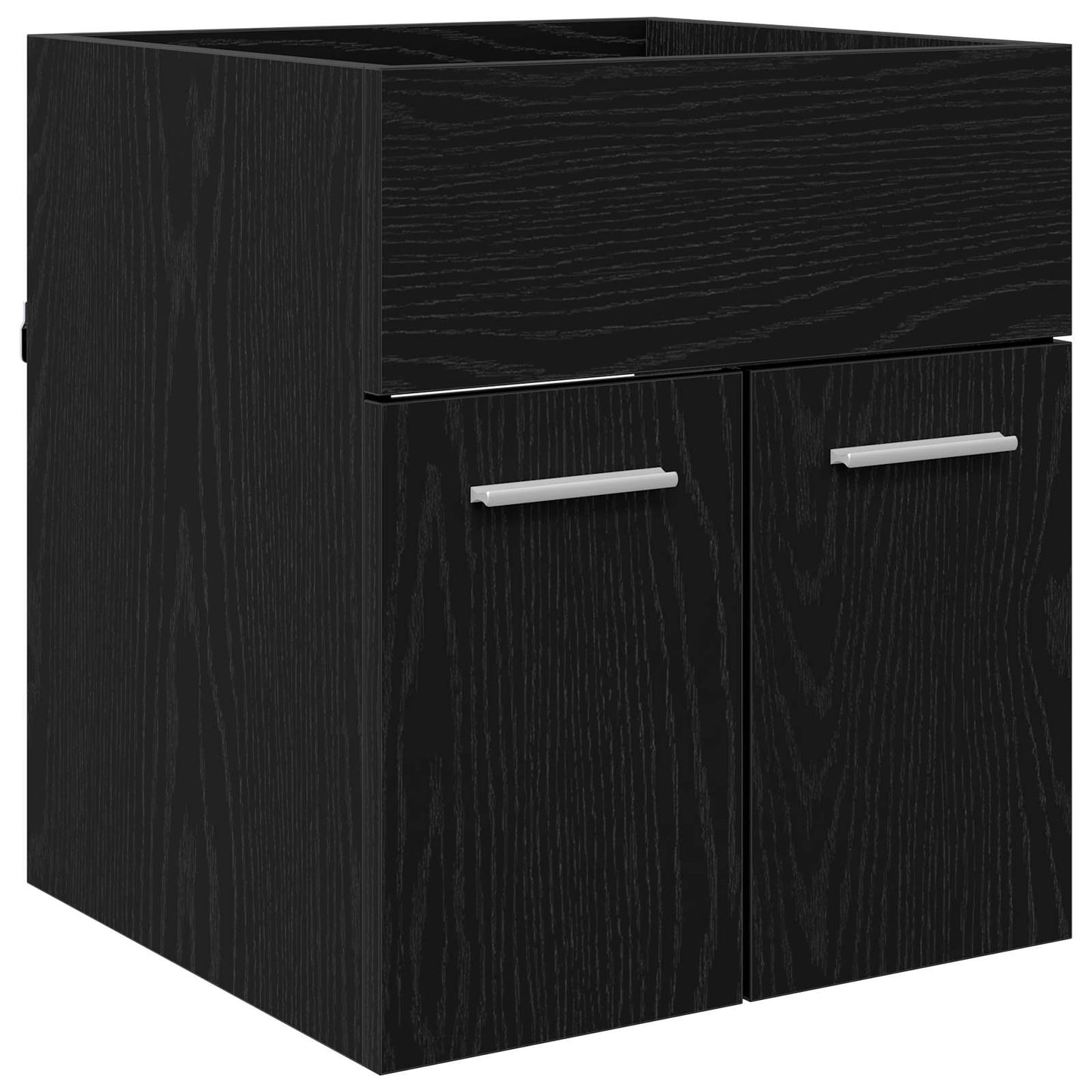 Vaskeskap med dør Svart Eik 41 x 38,5 x 46 cm Konstruert tre