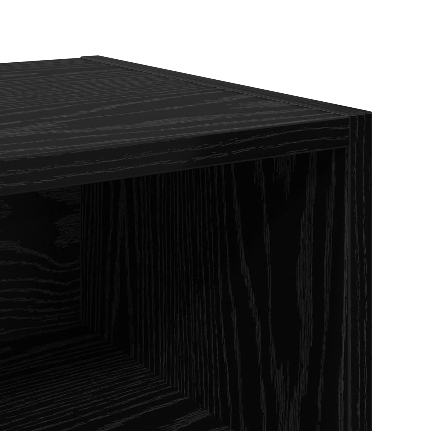 Sengeskap Svart Eik 40 x 30 x 50 cm Konstruert tre