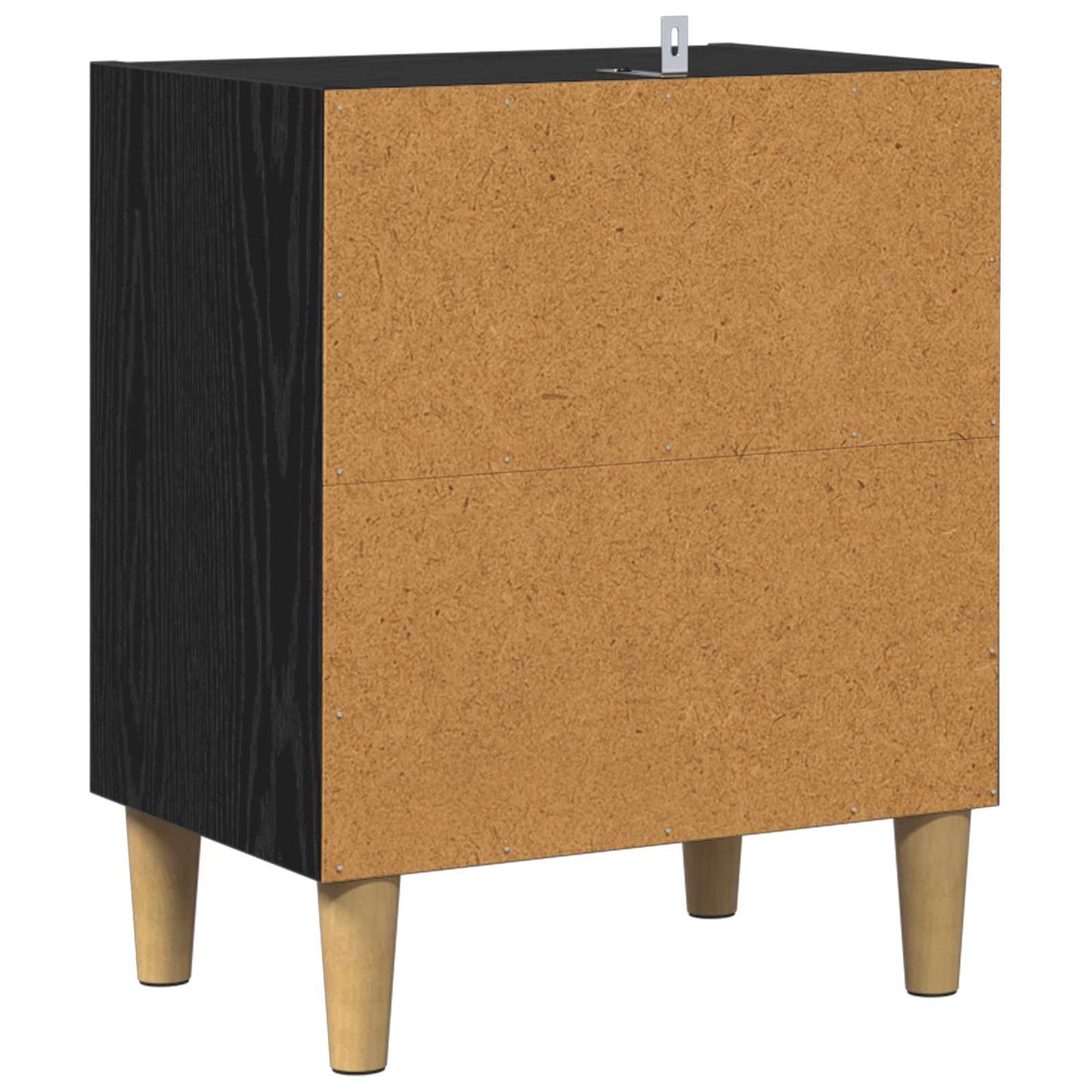 Sengeskap Svart Eik 40 x 30 x 50 cm Konstruert tre