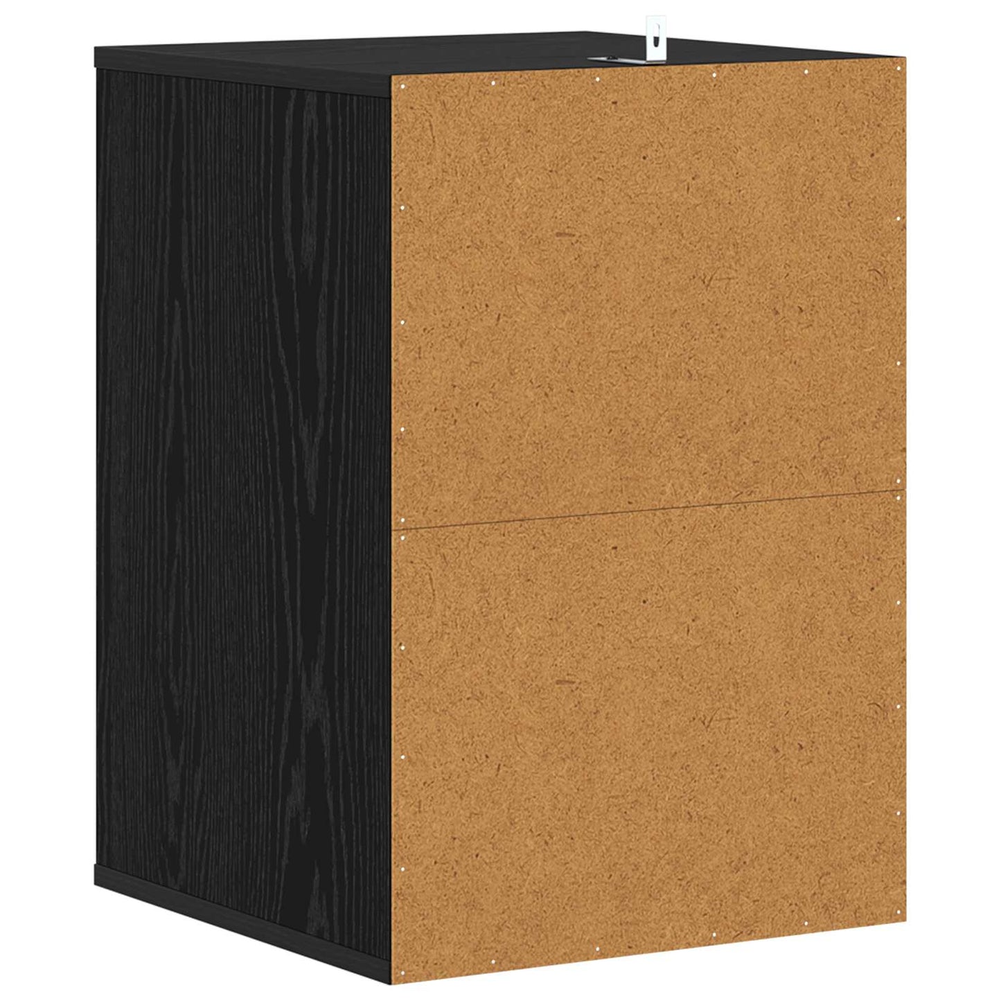 Skuffeskap med skuff Svart Eik 41 x 40 x 58 cm Konstruert tre