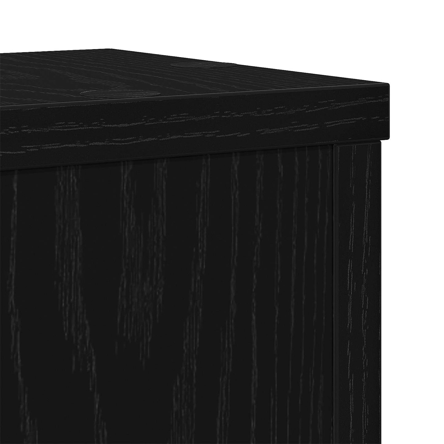 Planteholder 2 pcs Svart Eik 15 x 15 x 20 cm Konstruert tre