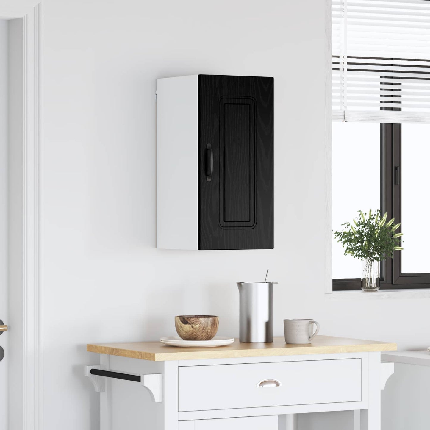Kjøkkenskap Kalmar Svart Eik 30 x 31 x 60 cm Konstruert tre vidaXL