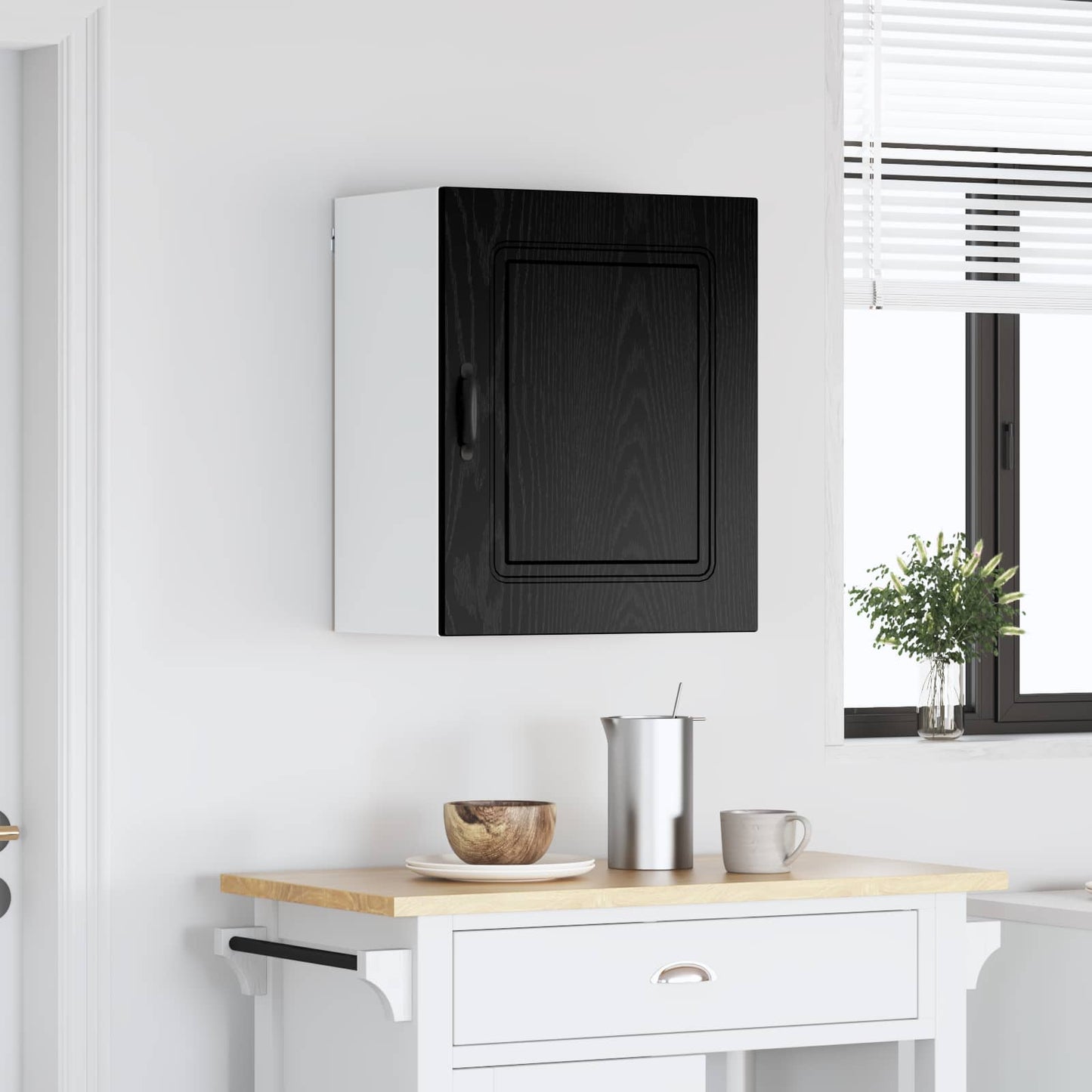 Kjøkkenskap Kalmar Svart Eik 50 x 31 x 60 cm Konstruert tre vidaXL
