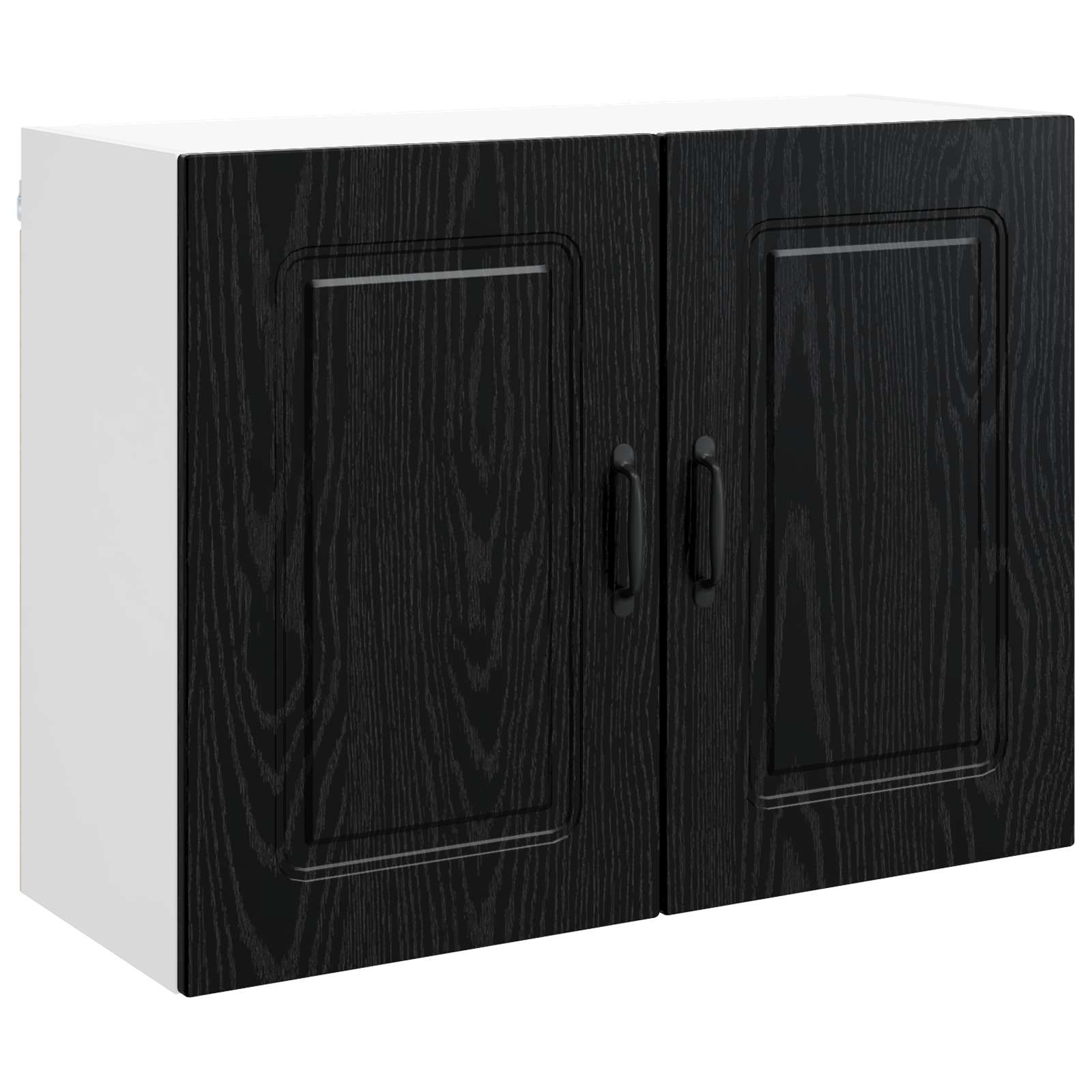 Kjøkkenskap Kalmar Svart Eik 80 x 31 x 60 cm Konstruert tre vidaXL