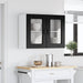 Kjøkkenskap Kalmar Svart Eik 80 x 31 x 60 cm Konstruert tre vidaXL