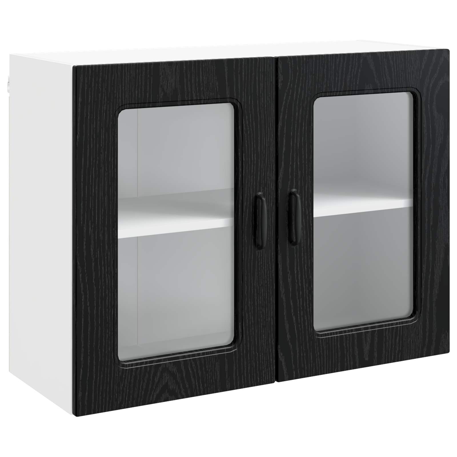 Kjøkkenskap Kalmar Svart Eik 80 x 31 x 60 cm Konstruert tre vidaXL
