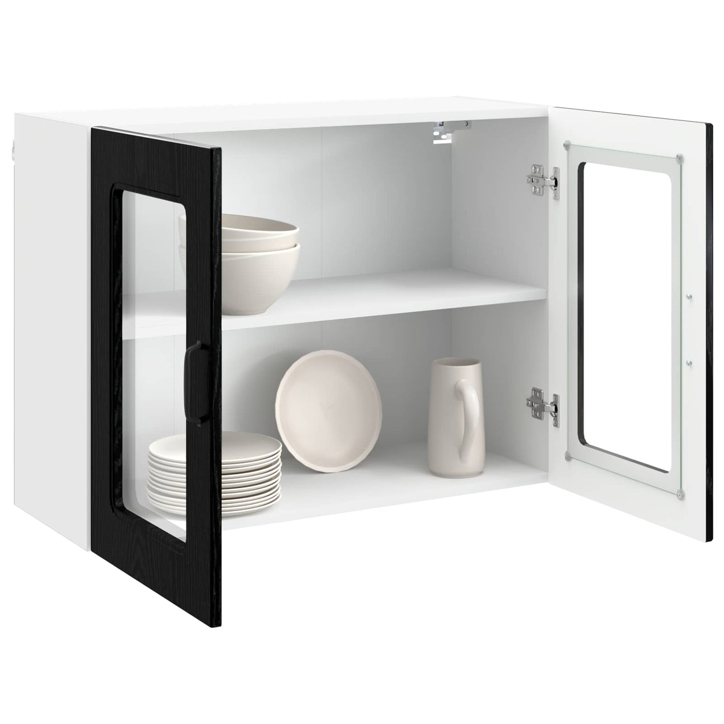 Kjøkkenskap Kalmar Svart Eik 80 x 31 x 60 cm Konstruert tre vidaXL